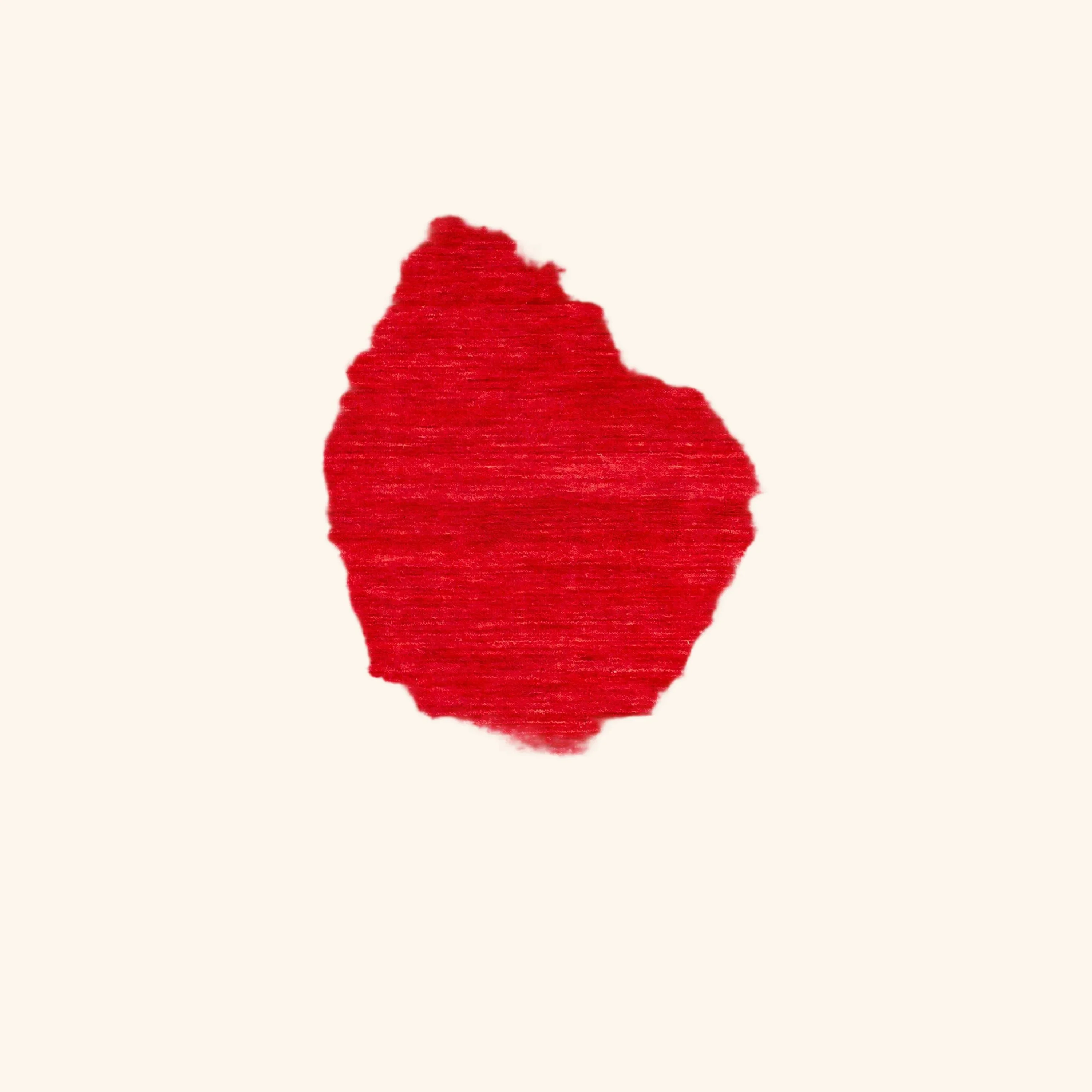Red Solid Indo Gabbeh Rug - 5'1" x 8'1" - Image 2