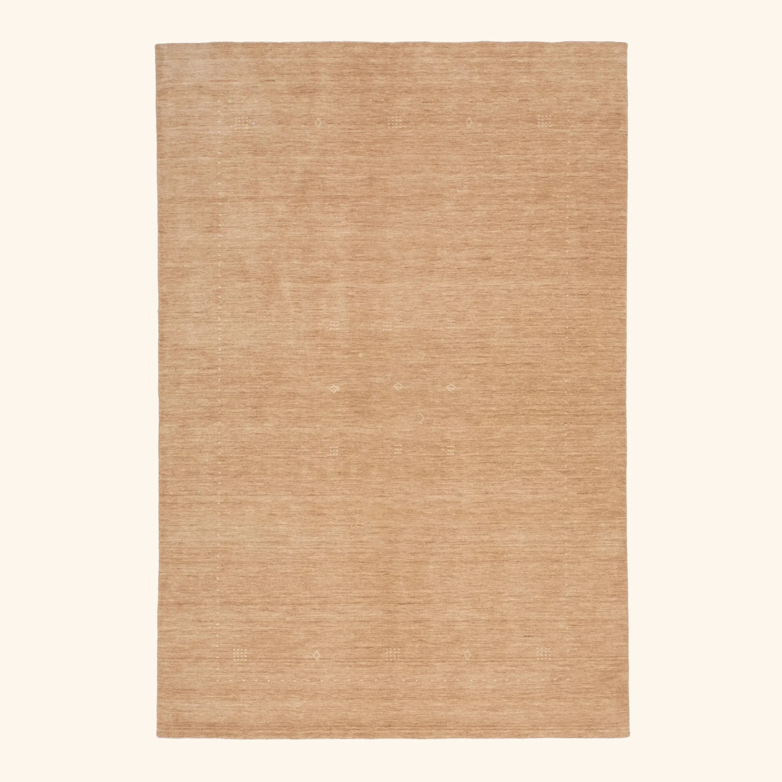 Brown Solid Indo Gabbeh Rug - 6'2" x 9'1"
