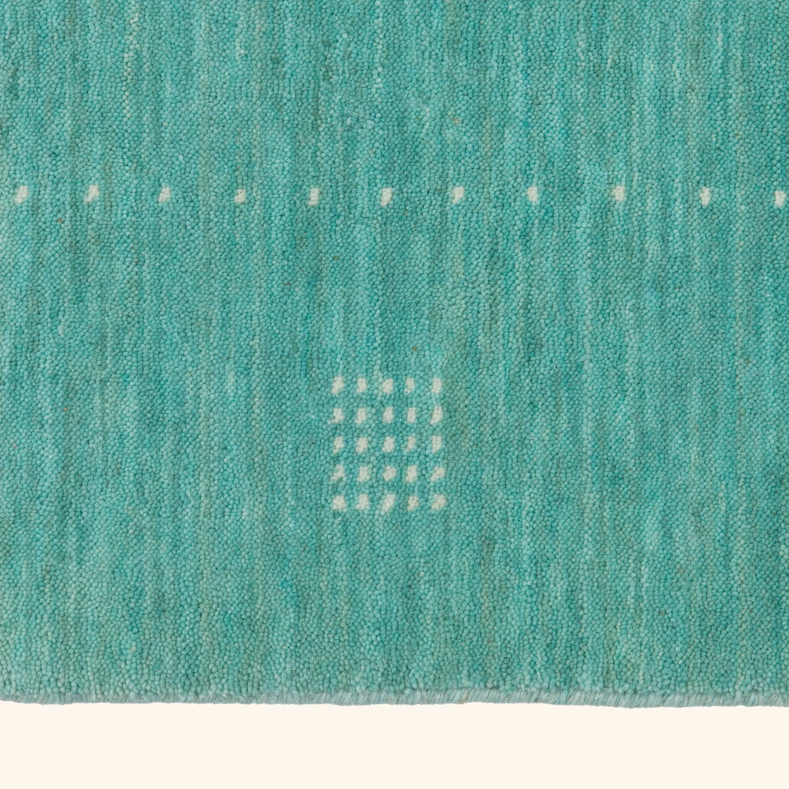 Light Green Solid Indo Gabbeh Runner - 2'7" x 10'1" - Image 5