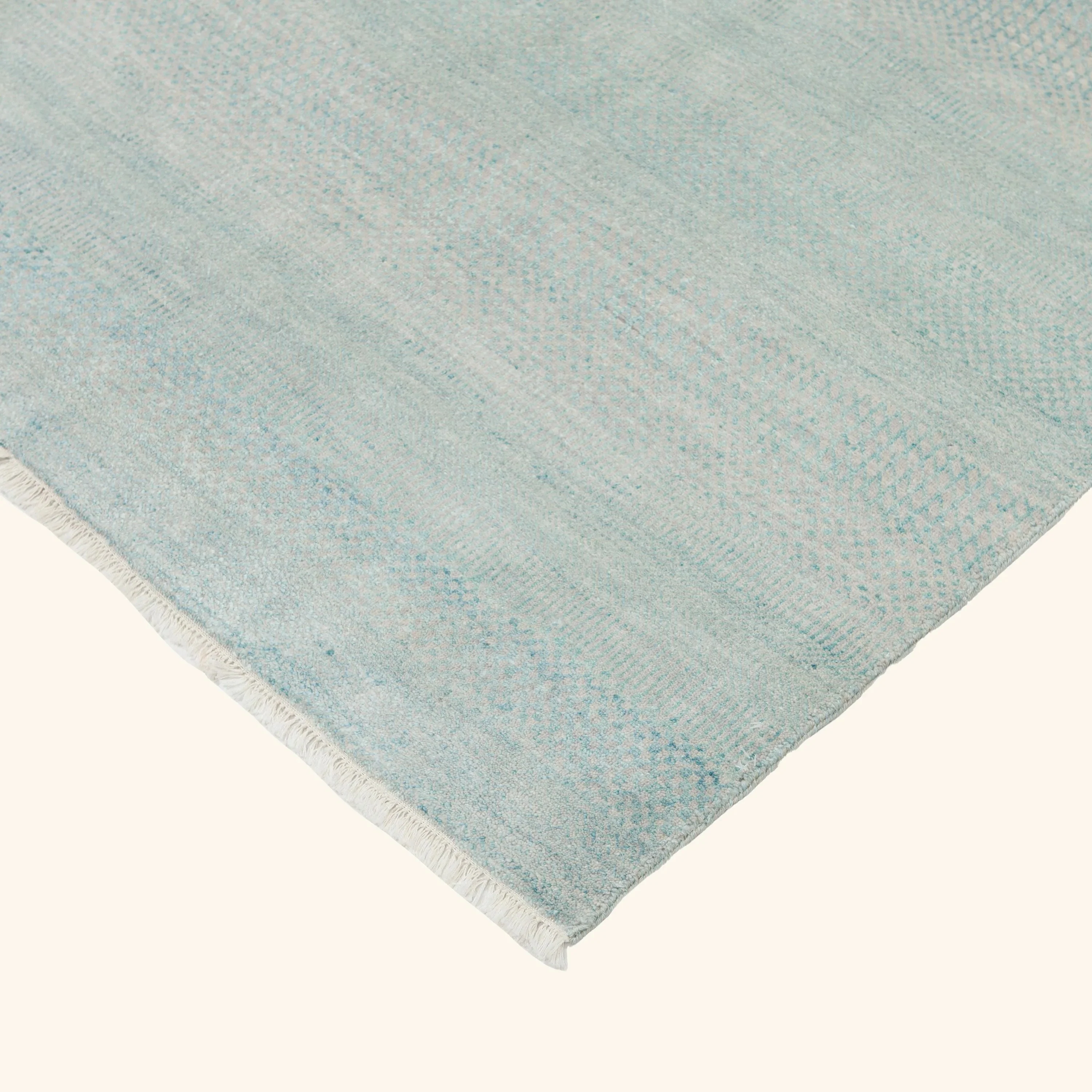 Teal Solid Indo Savannah Rug - 7'10" x 10'3" - Image 3