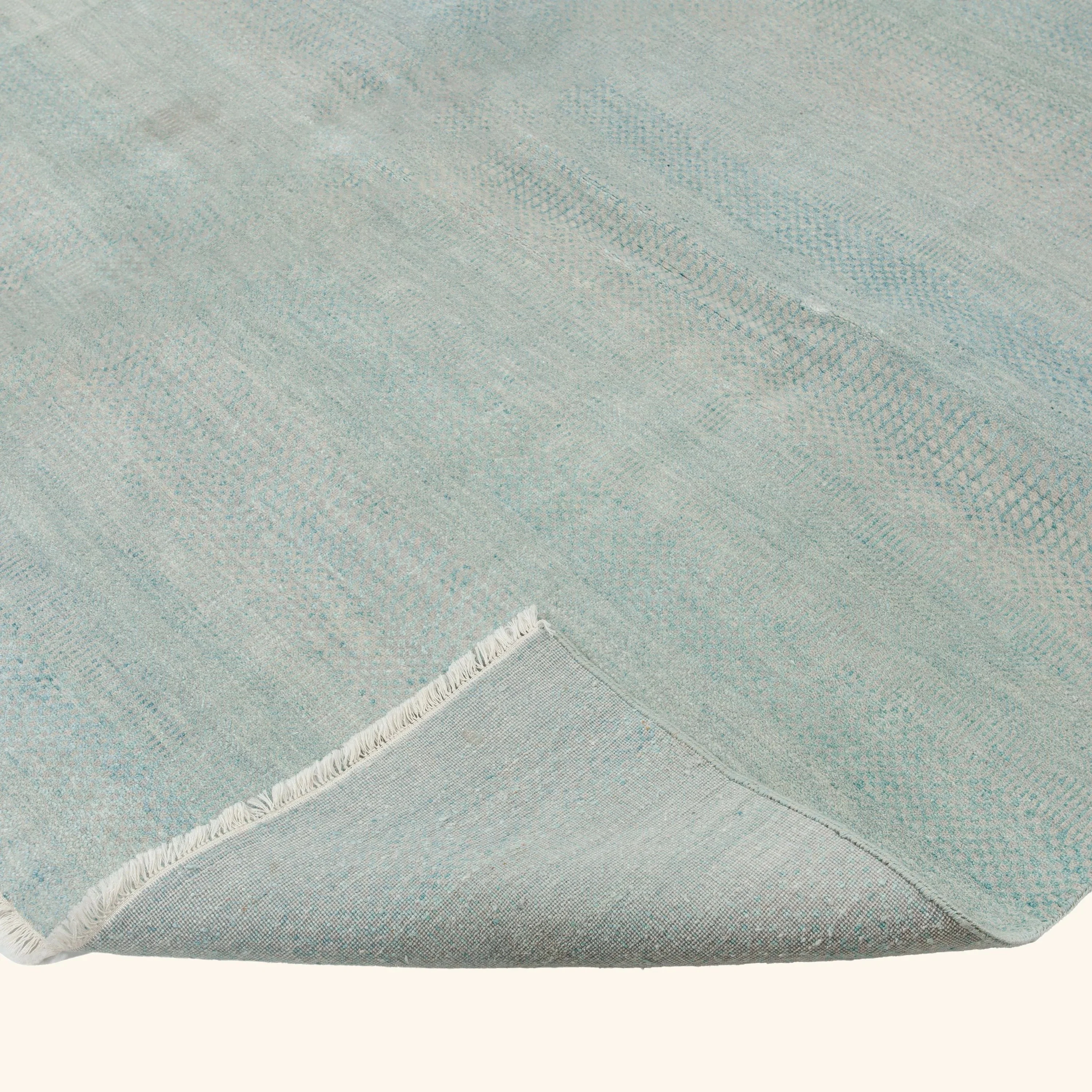Teal Solid Indo Savannah Rug - 7'10" x 10'3" - Image 4