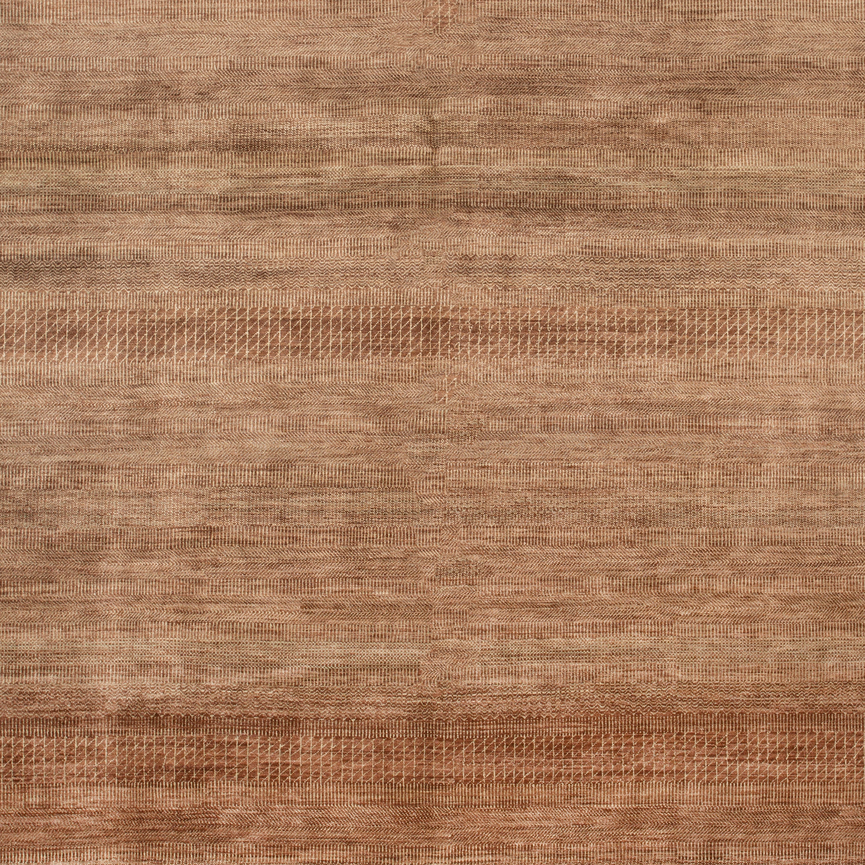 Brown Solid Indo Savannah Rug - 7'10" x 10'1" - Image 2