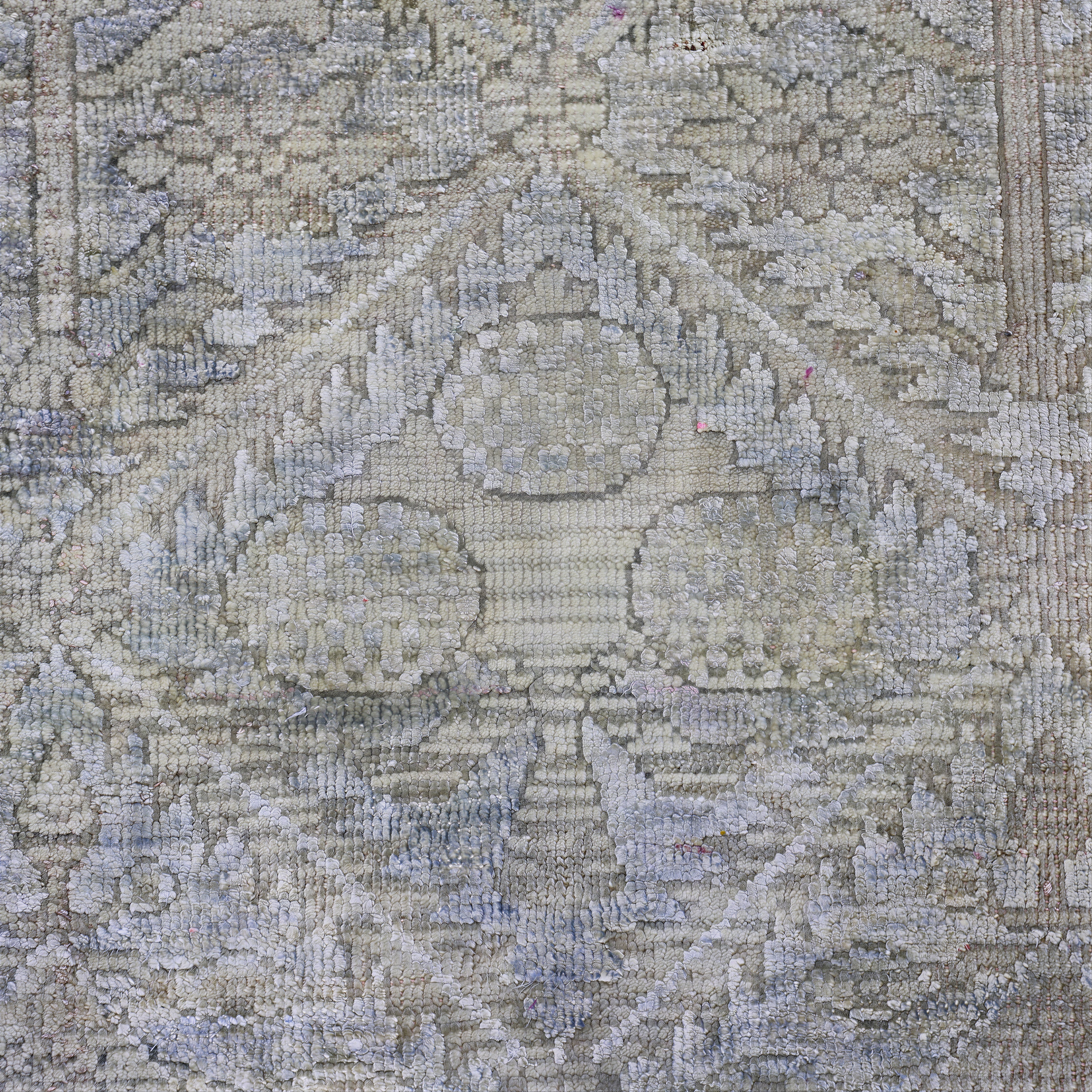 Ivory Alchemy Contemporary Silk Wool Blend Rug - 11'10" x 18'3" - Image 7