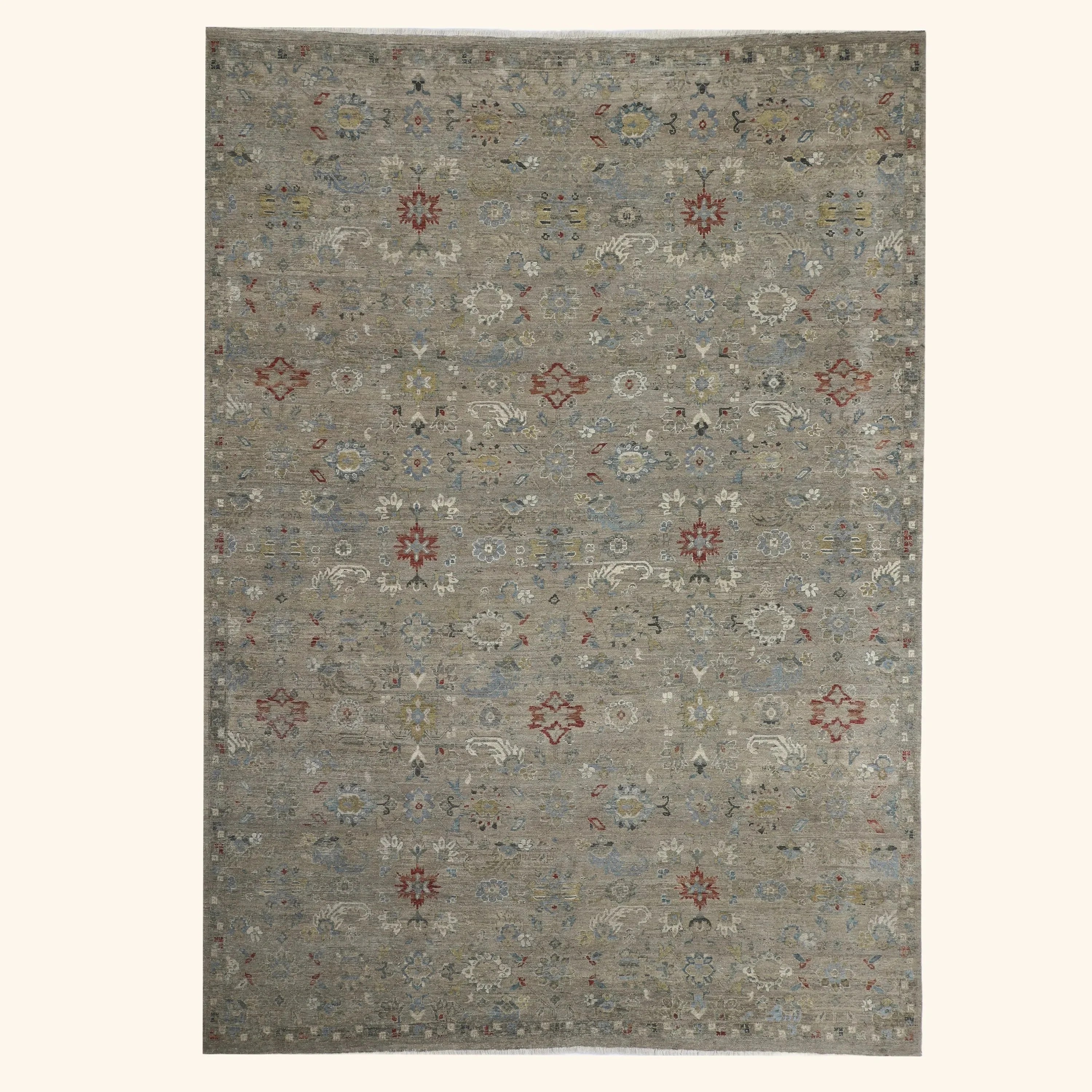 Ivory Antique Revival Wool Rug
