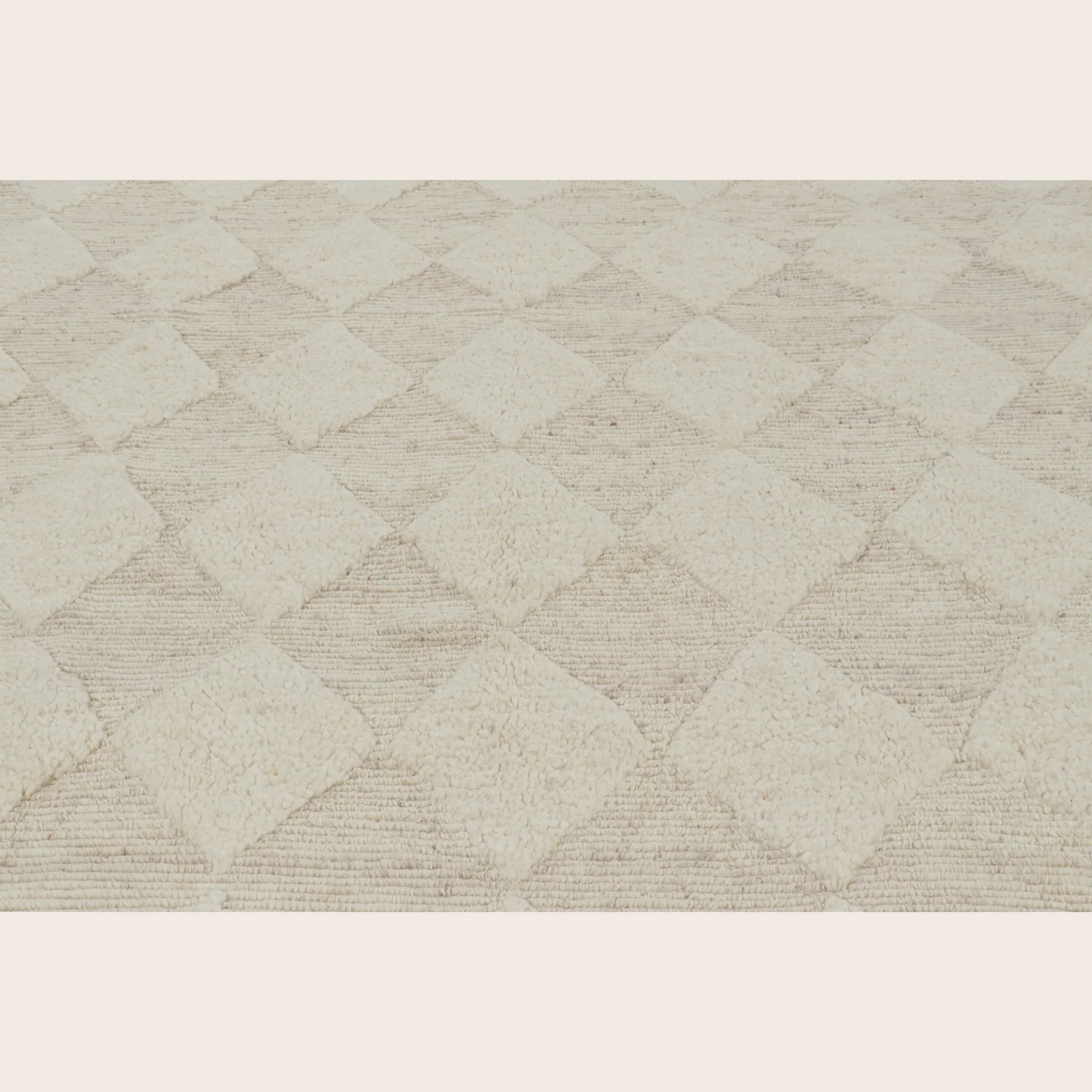 Ivory Moroccan Wool Rug - 9'3" x 12' - Image 3