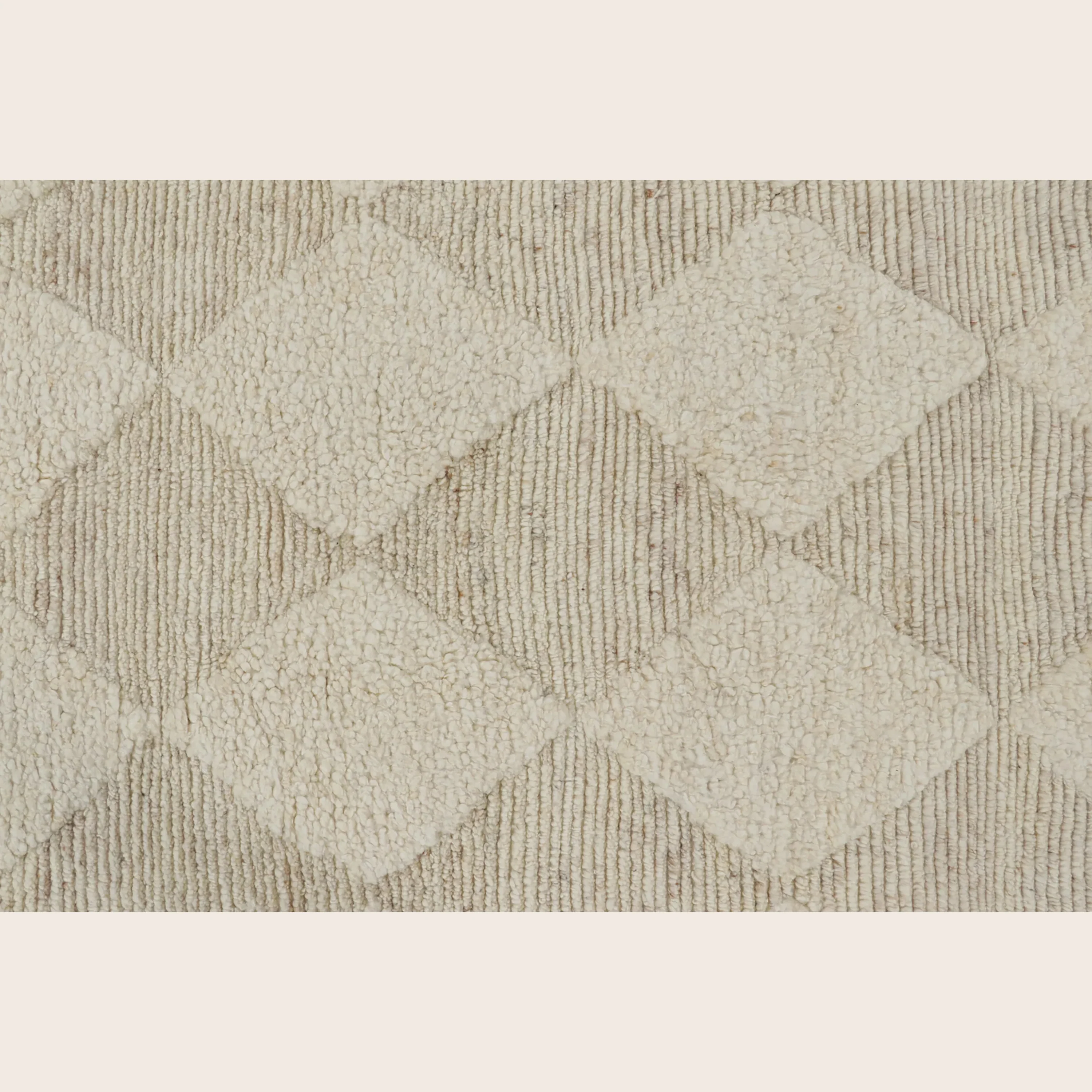 Ivory Moroccan Wool Rug - 9'3" x 12' - Image 8