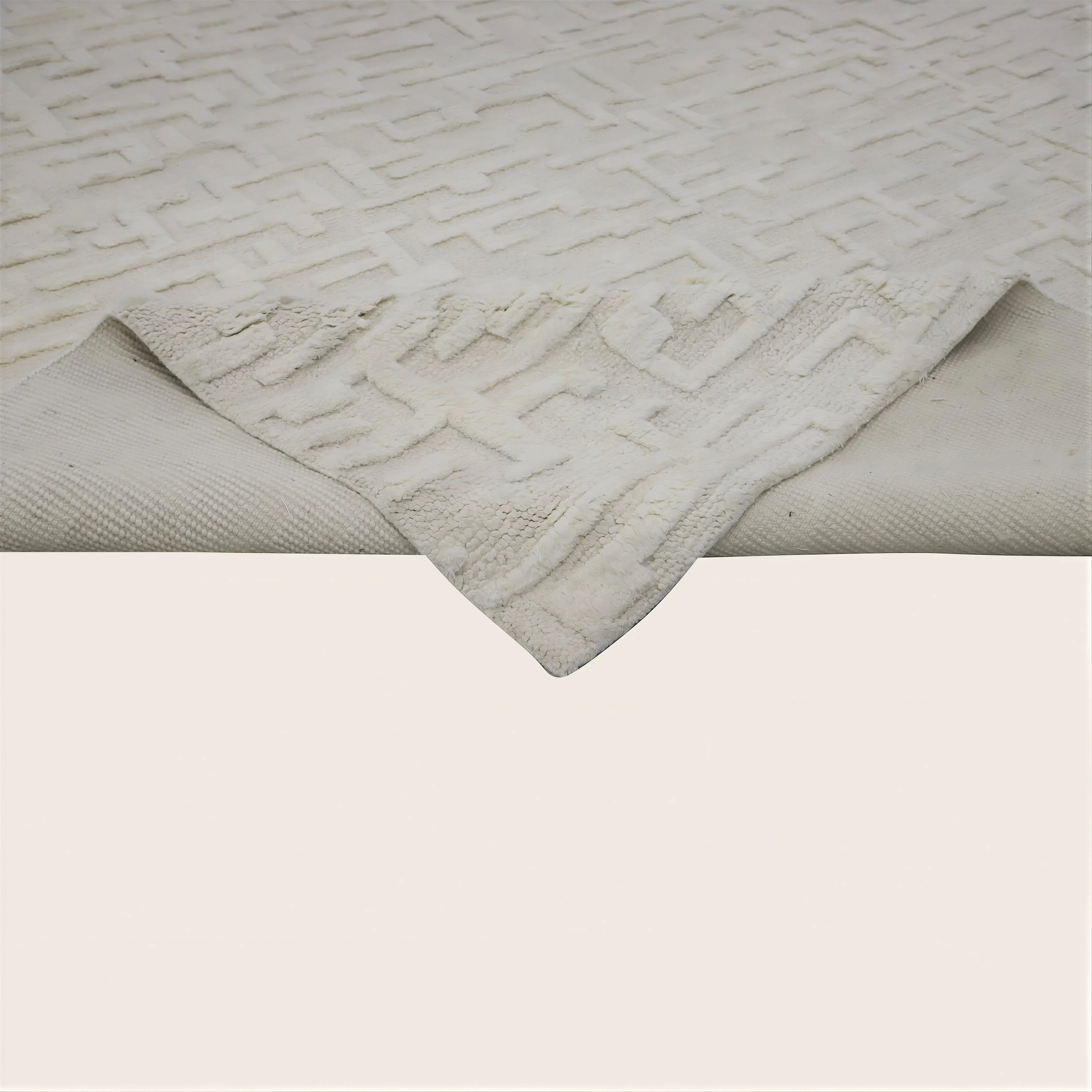 Ivory Essentials Moroccan Wool Rug - Image 3
