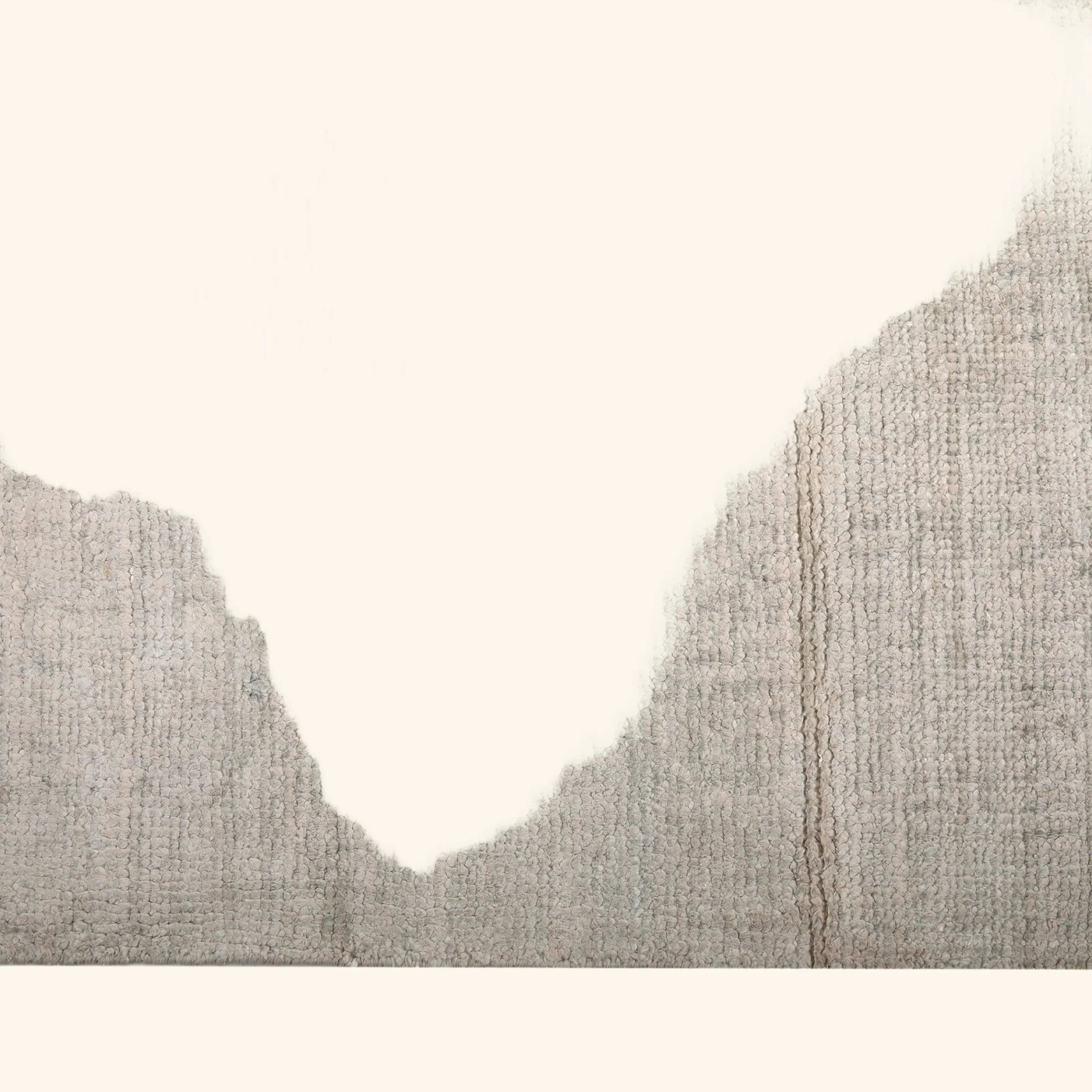 Ivory Solid Silk Rug - 9'11" x 14' - Image 5
