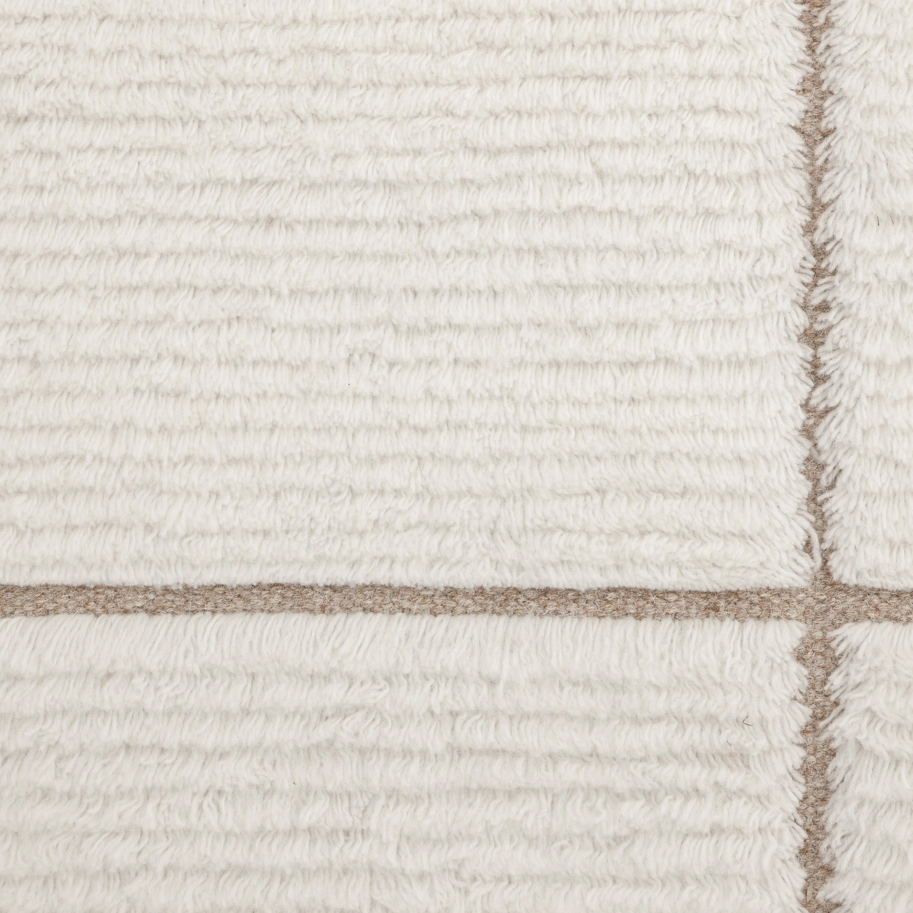 Ivory Contemporary Wool Rug - Image 3
