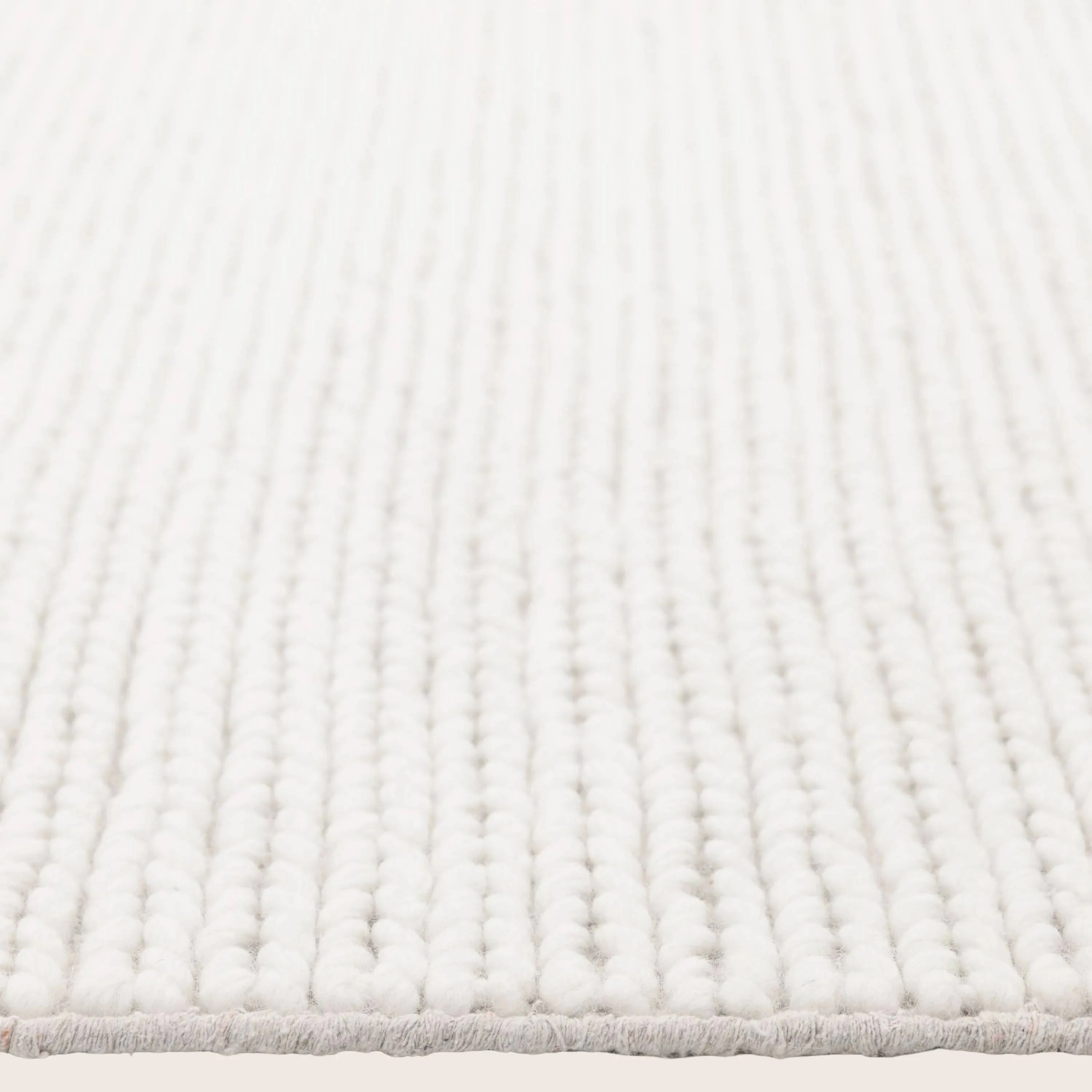 Ivory Textured Wool Rug - 9' x 12' - Image 4