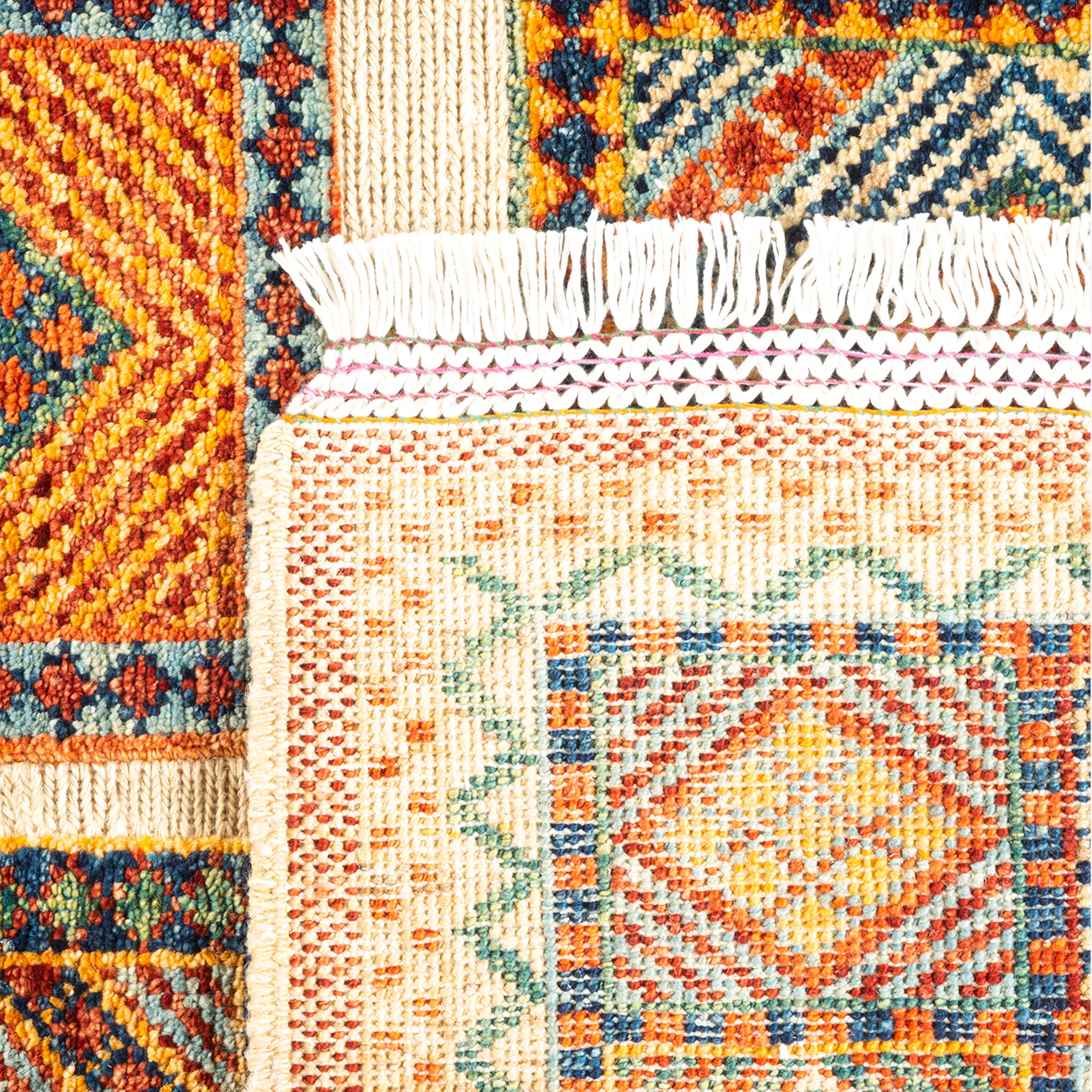 Multicolored Traditional Wool Rug - 5' 10" x 8' 3" - Image 6