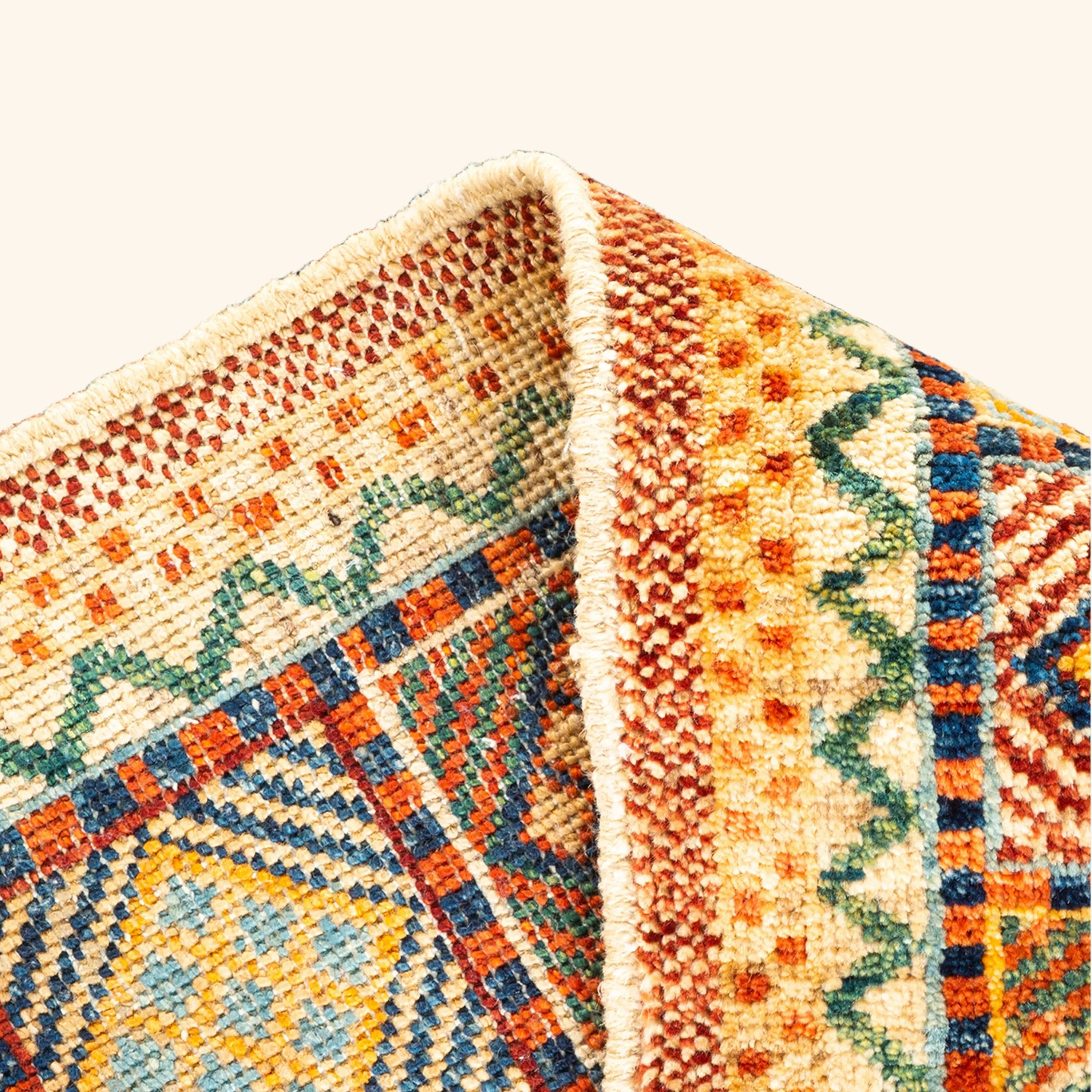 Multicolored Traditional Wool Rug - 5' 10" x 8' 3" - Image 7