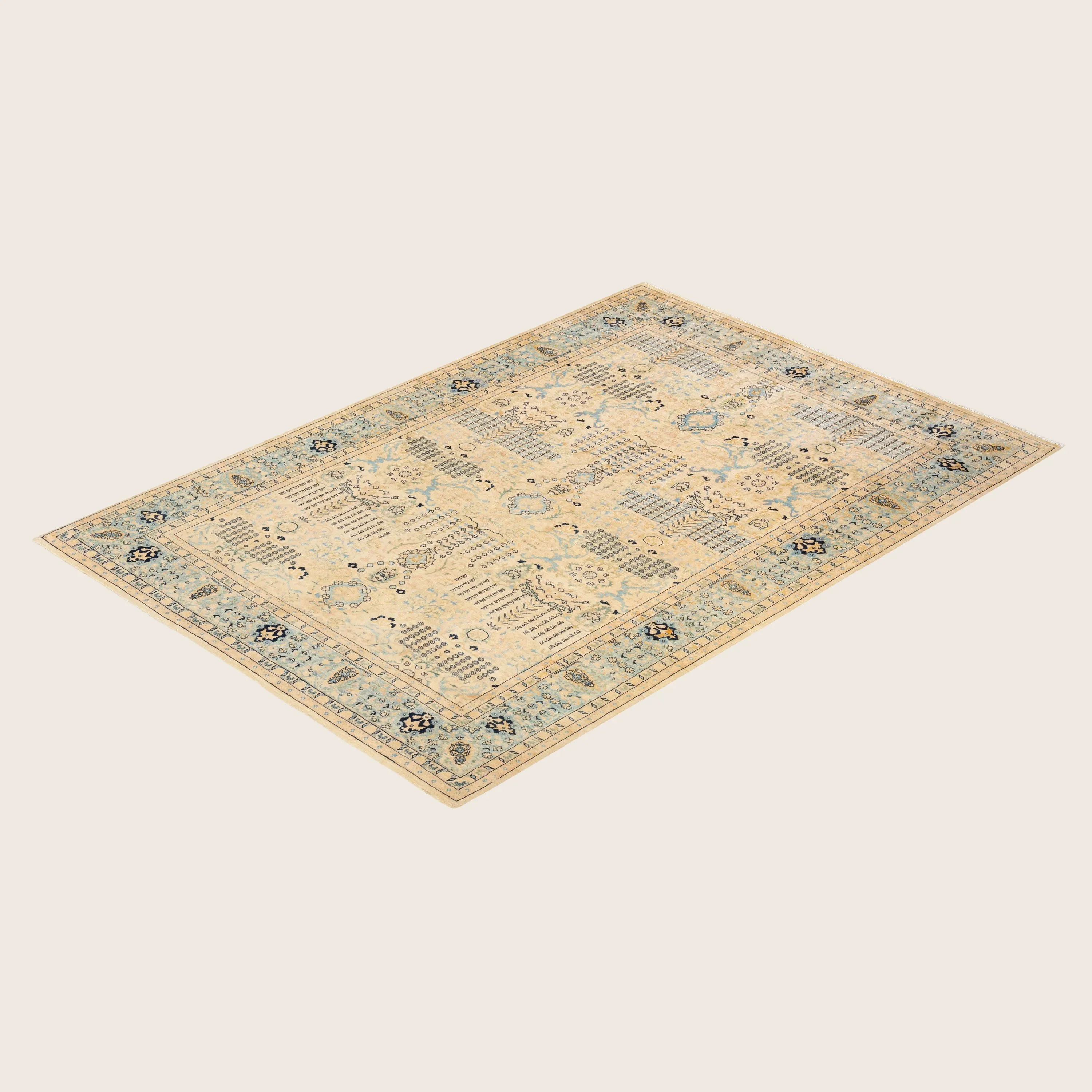 Ivory Traditional Wool Rug - 6'2" x 8'9" - Image 3