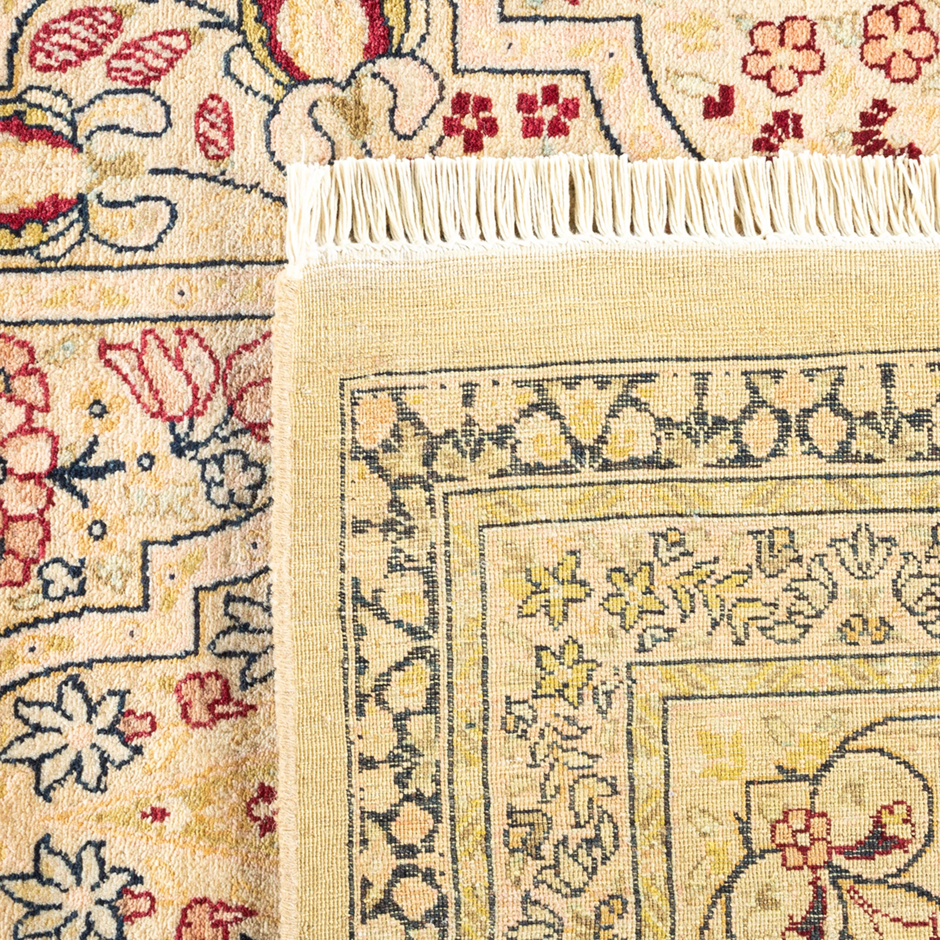 Ivory Traditional Wool Rug - 8'1" x 10'6" - Image 6