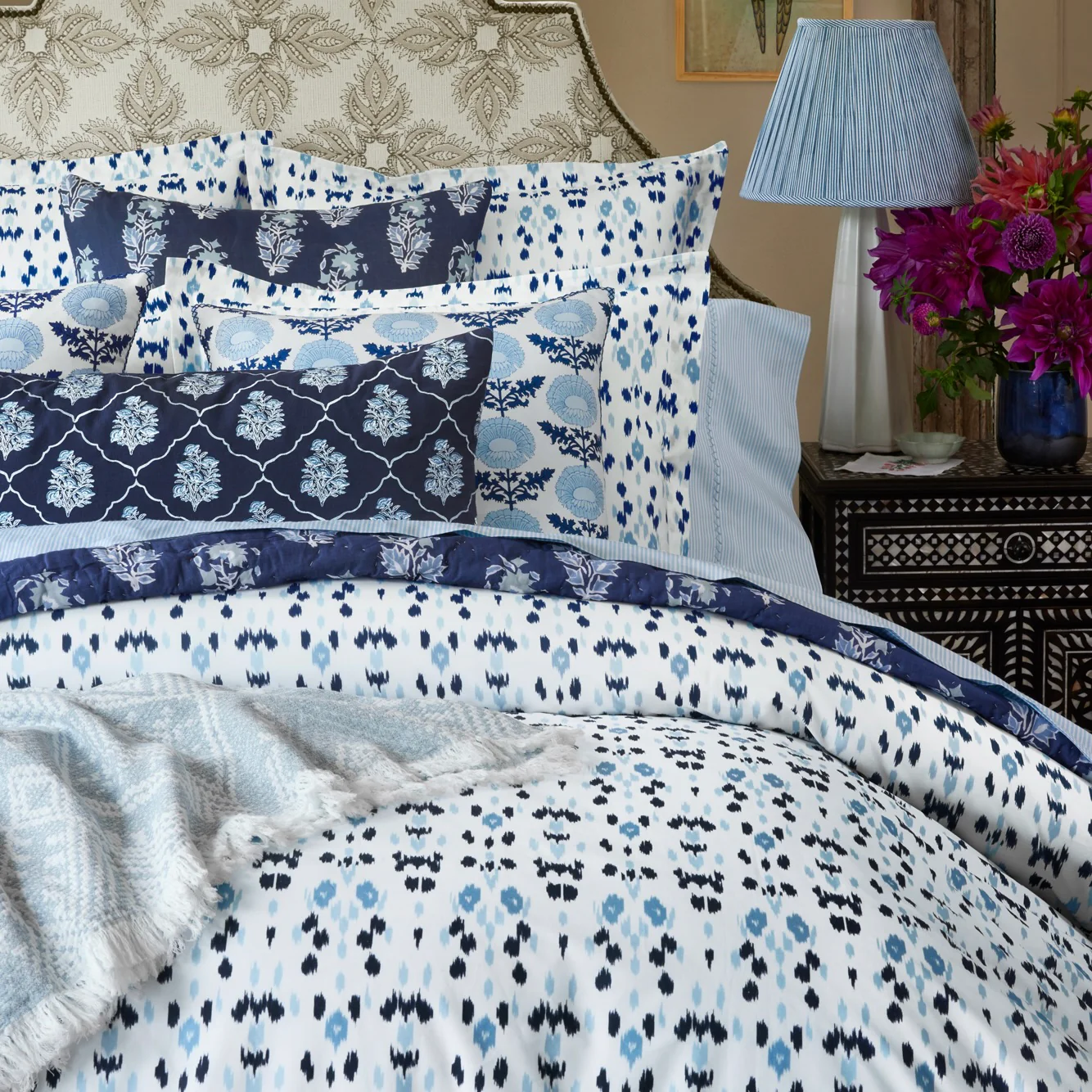 Ivy Indigo Sham - Image 2