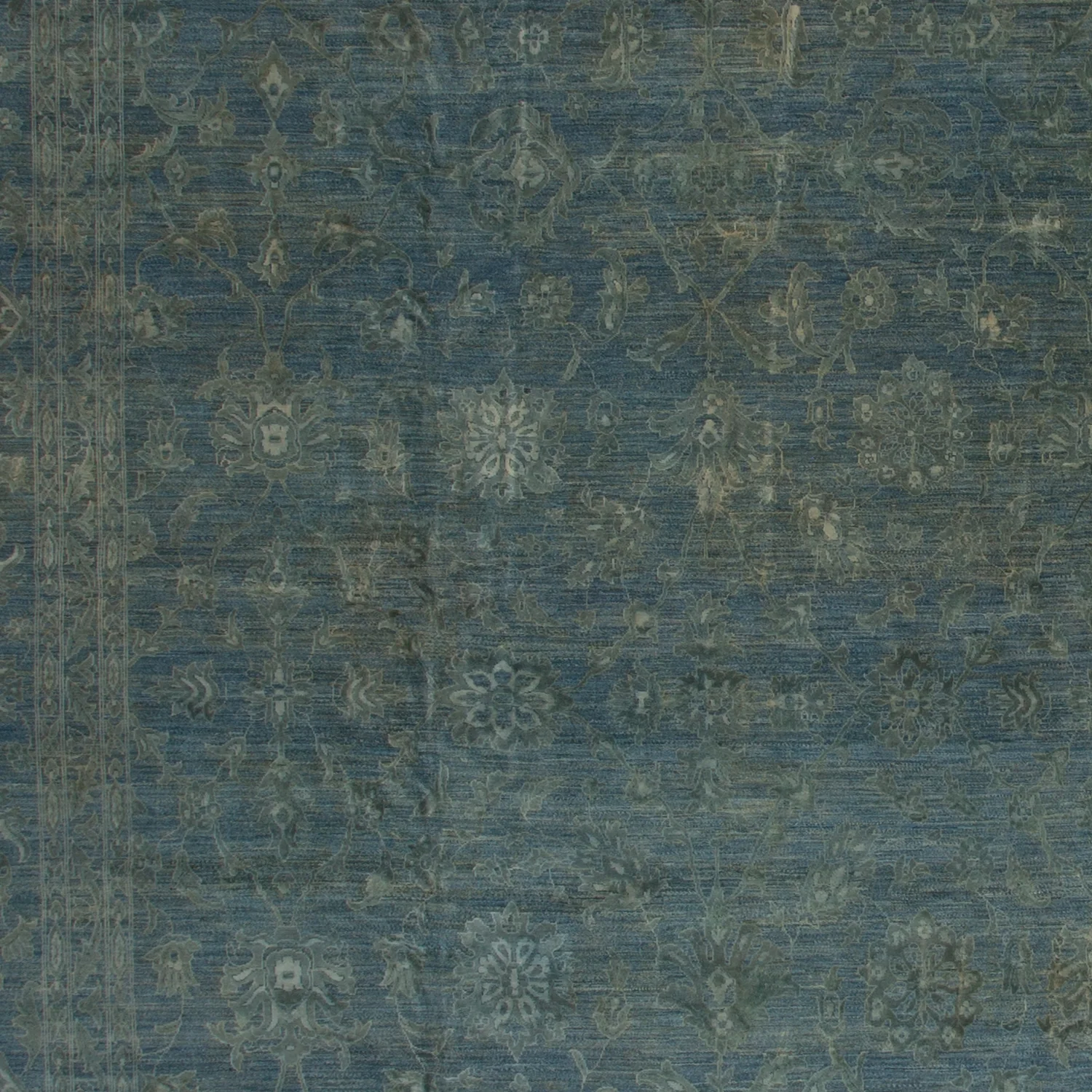 Blue Transitional Silk Rug - 17'8" x 18'1" - Image 2