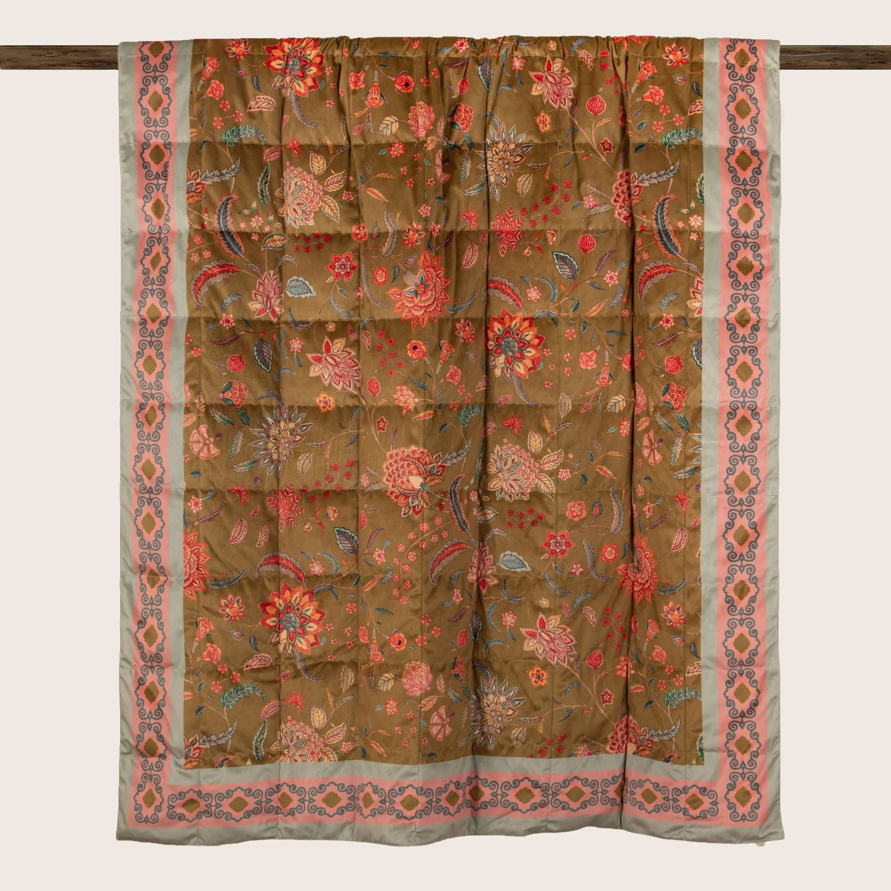 Jodphur Bloom Quilt Olive - Image 6