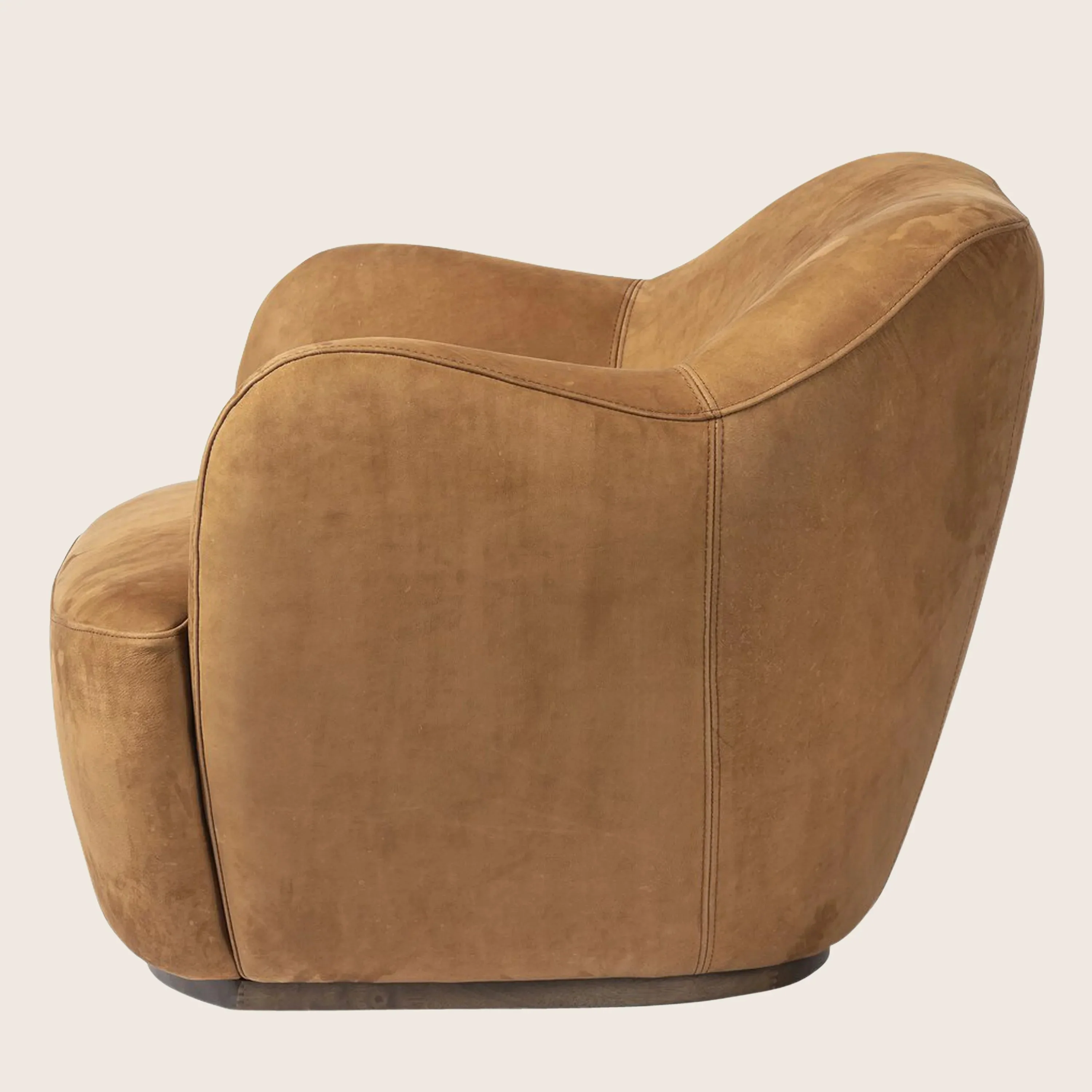 Julius Leather Swivel Chair - Image 3