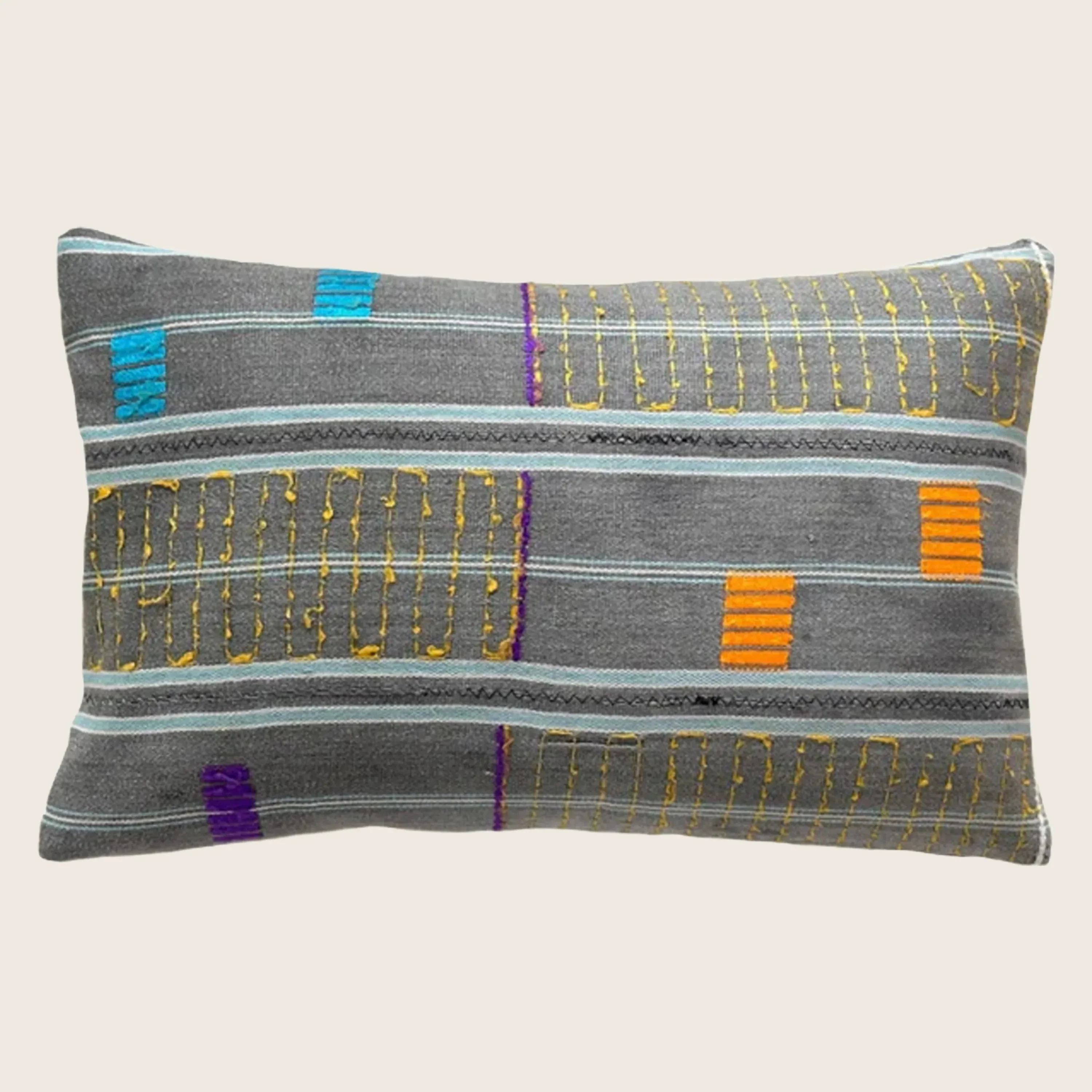 Kente Cloth Lumbar Pillow - Image 6