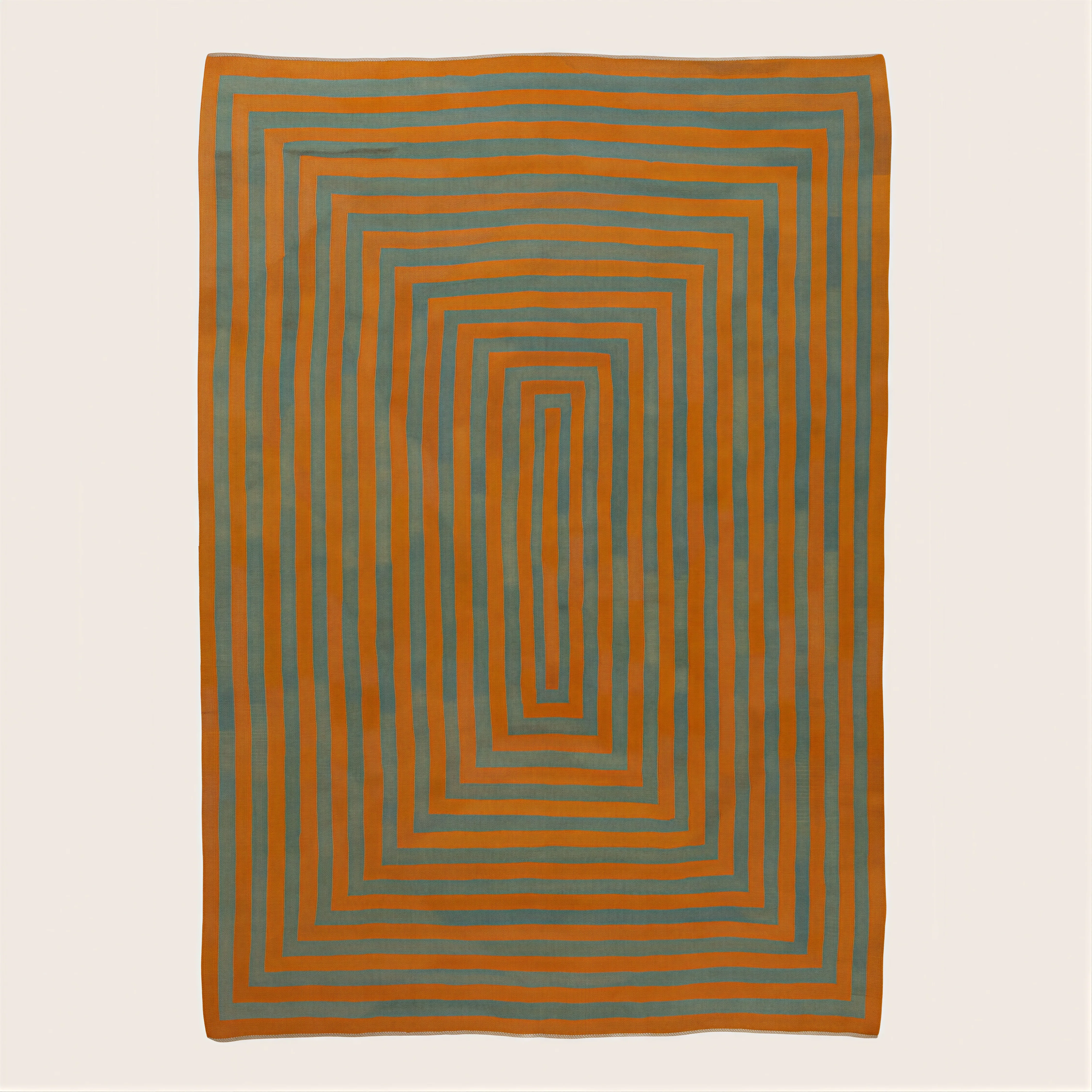 Orange Vintage Kilim Rug - 7'10" x 11'3"