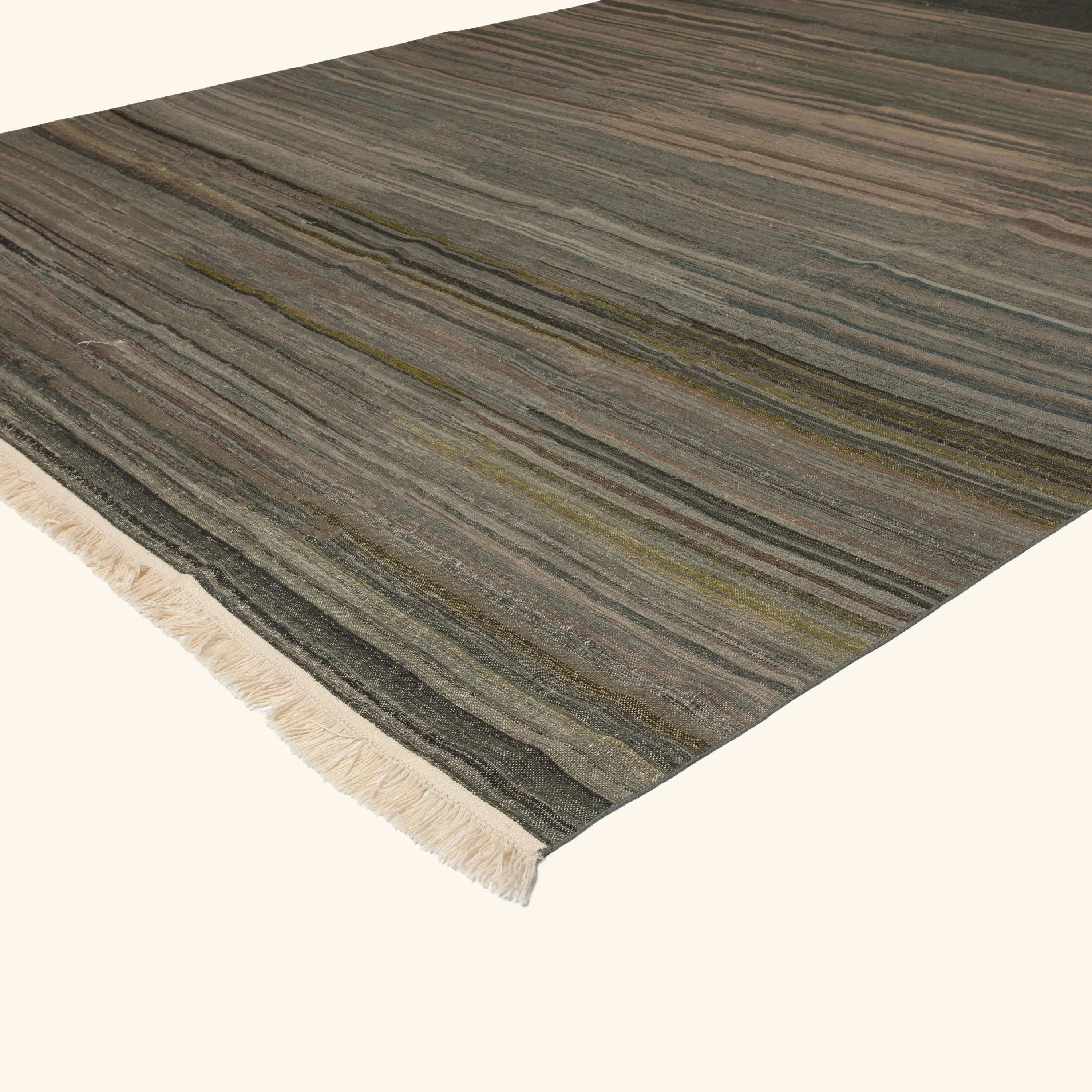 Grey Transitional Wool Rug - 10'7" x 13'11" - Image 3