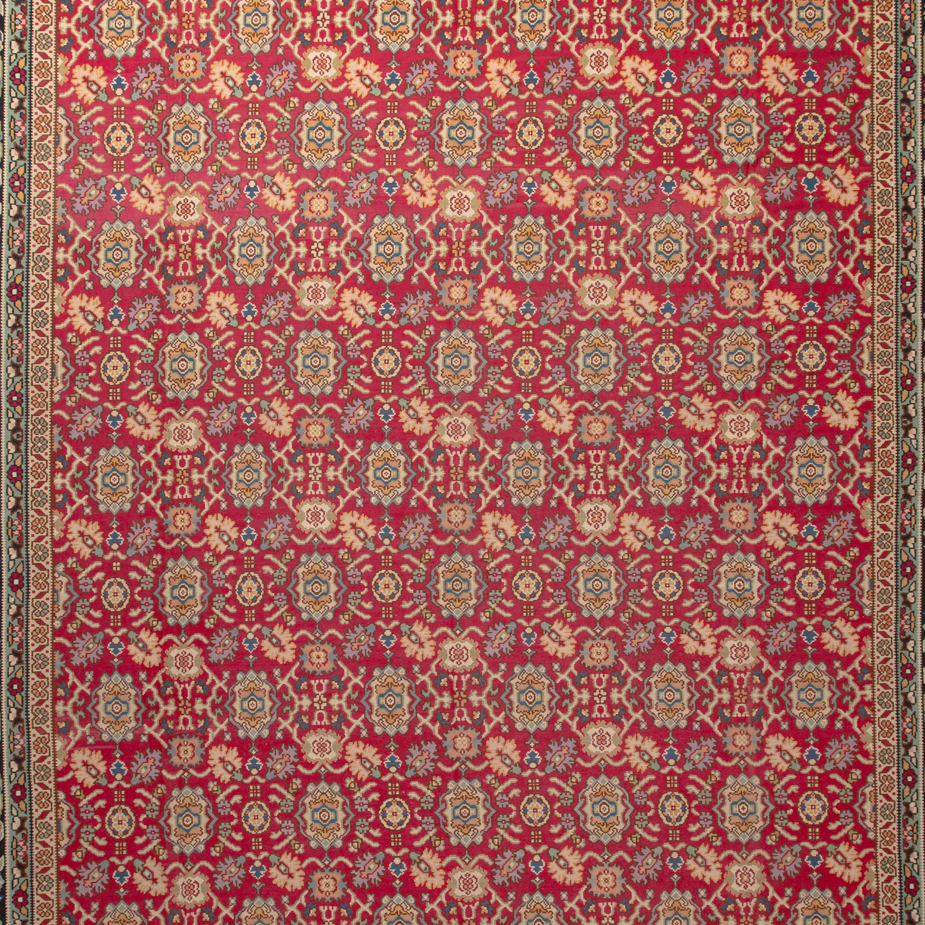 Red Flatweave Wool Rug - 16'1" x 25'2" - Image 2
