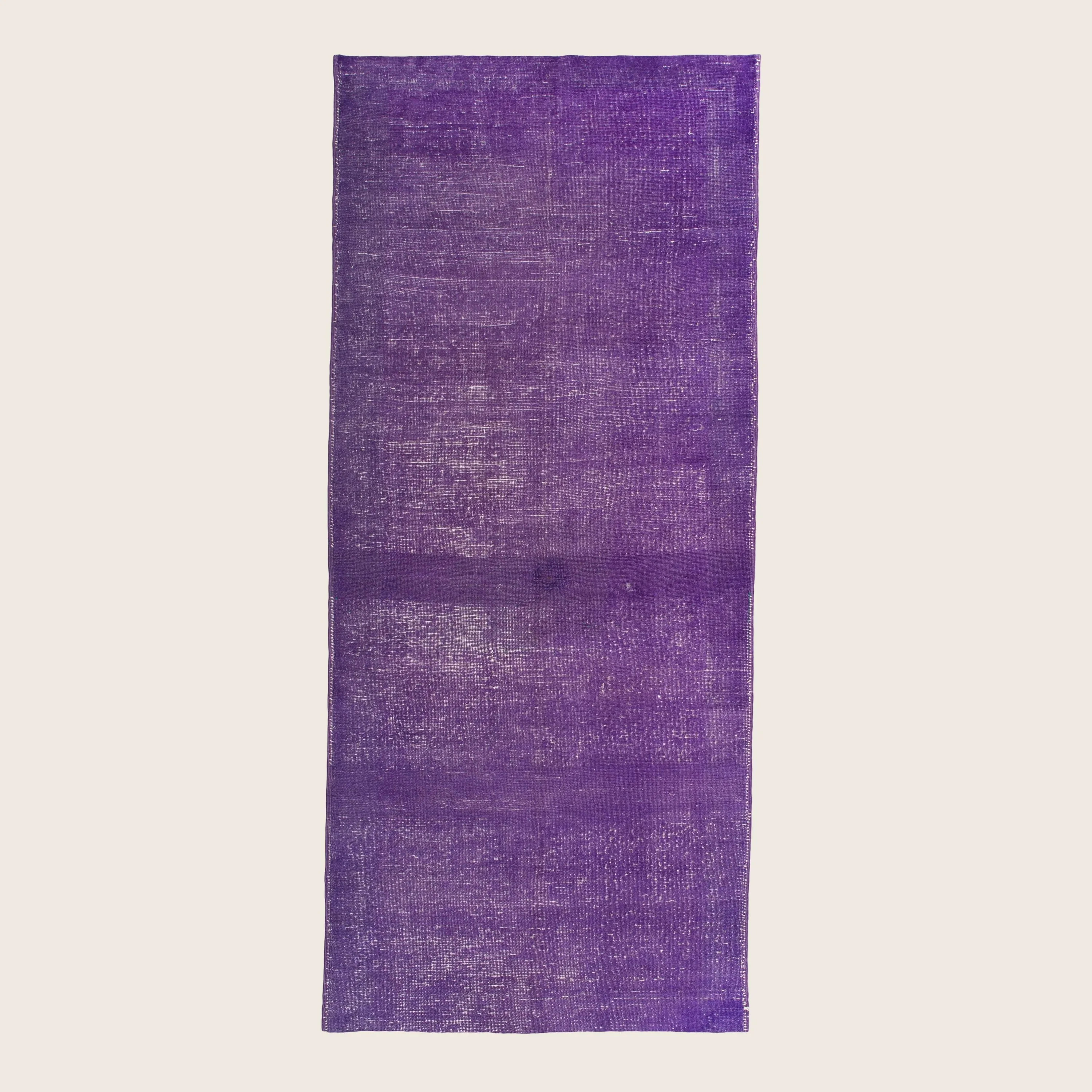 Purple Vintage Kilim Wool Runner - 4'8" x 10'8"