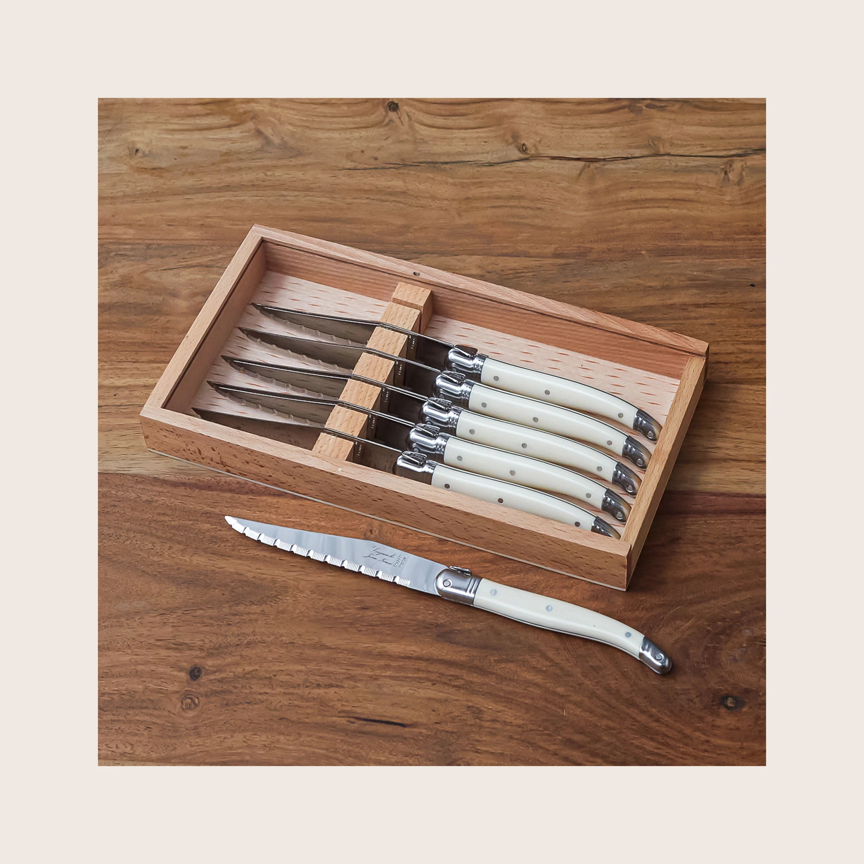 Laguiole 6 Piece Steak Knife Set - Image 5