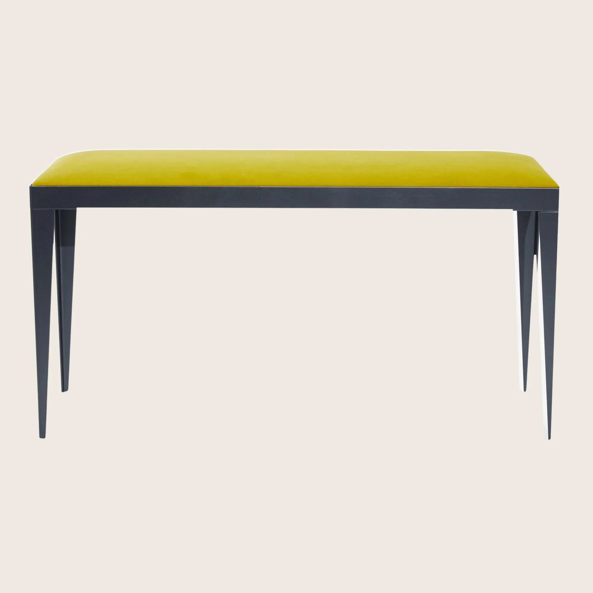 Flatiron Upholstered Bench Yellow - Image 3