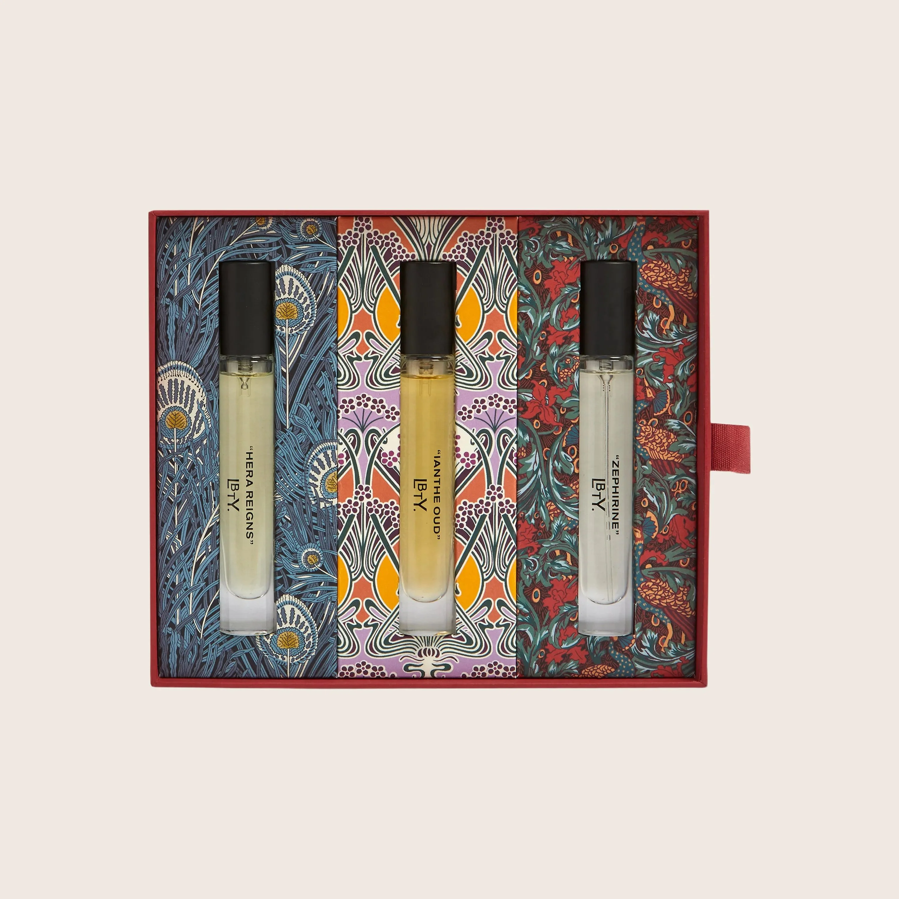 LBTY. Woody Discovery Kit 3 x 8ml Fragrances - Hera Reigns, Ianthe Oud, Zephirine - Image 2