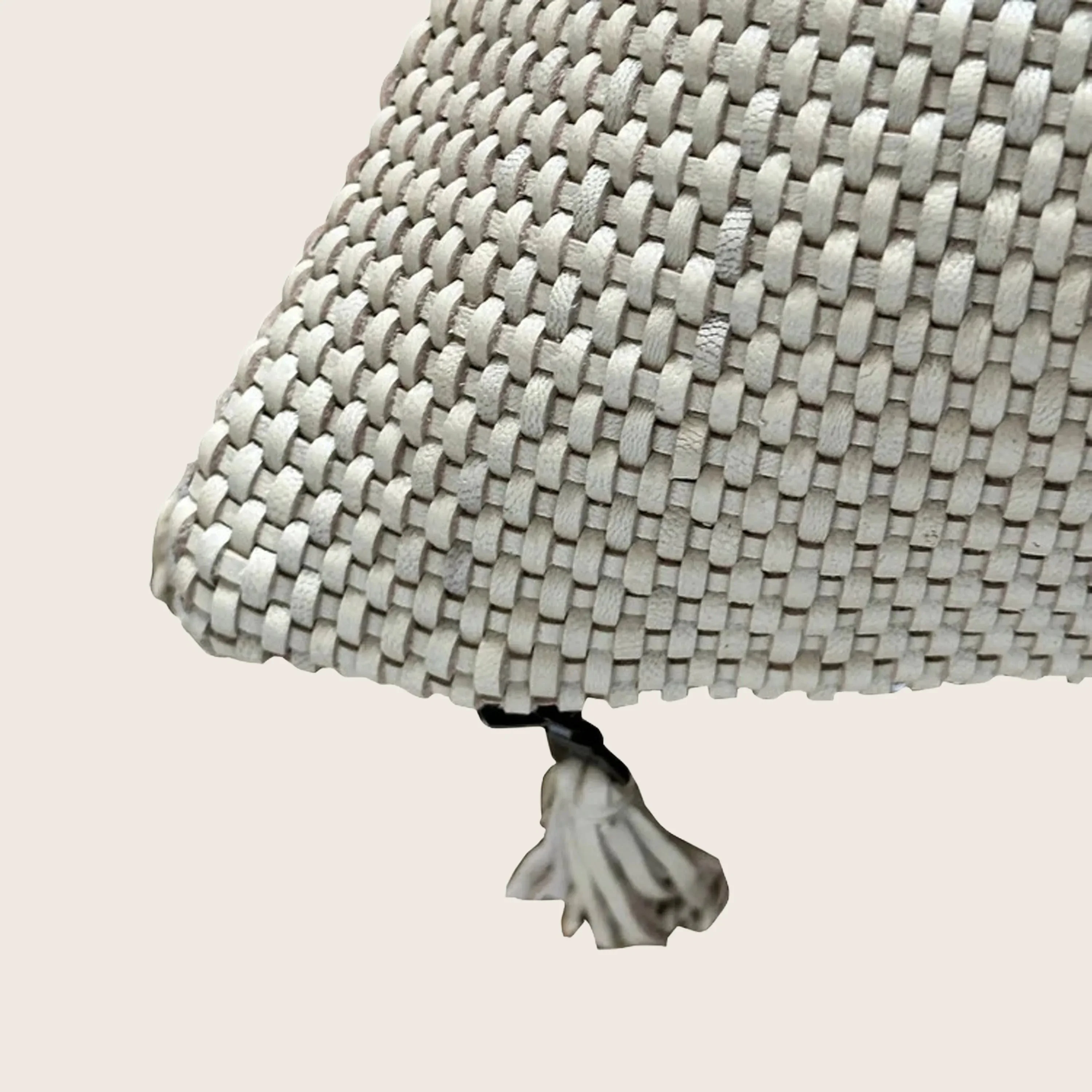 Leather Weave Pillow - Image 3