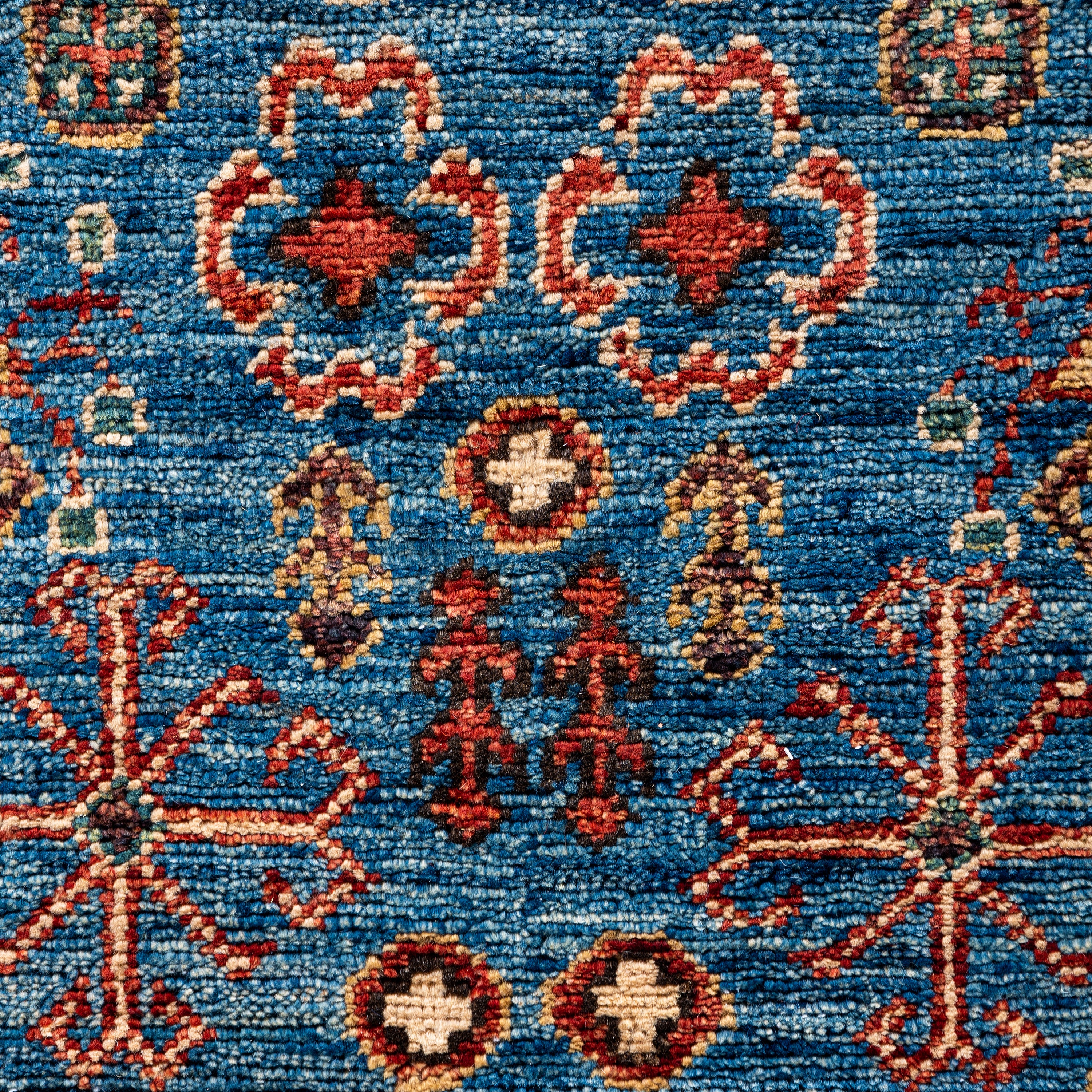 Light Blue Traditional Serapi Wool Rug - 5'11" x 8'11" - Image 3