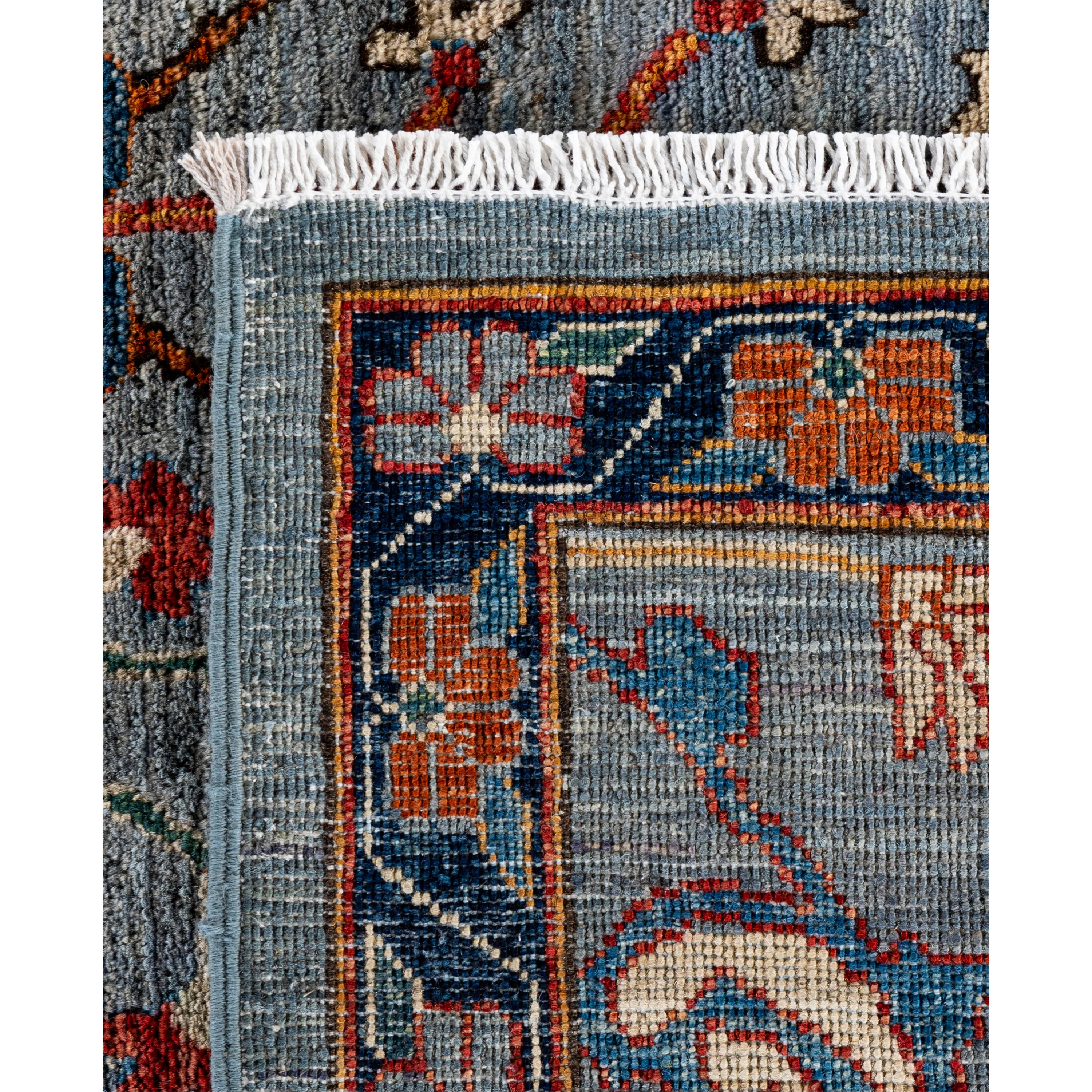 Light Blue Traditional Serapi Wool Rug - 8'11" x 11'9" - Image 2