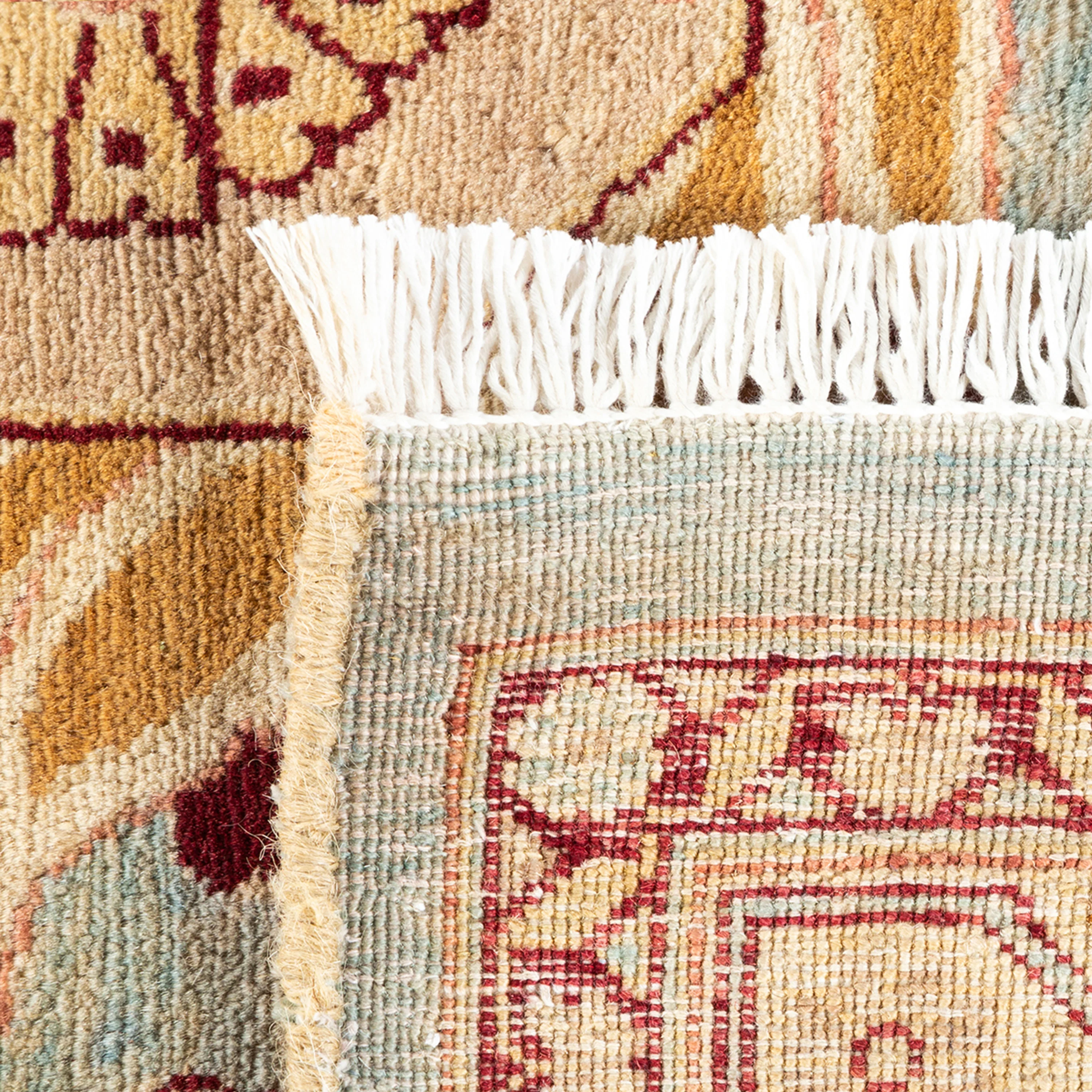 Light Blue Traditional Wool Rug - 8'2" x 9'10" - Image 6