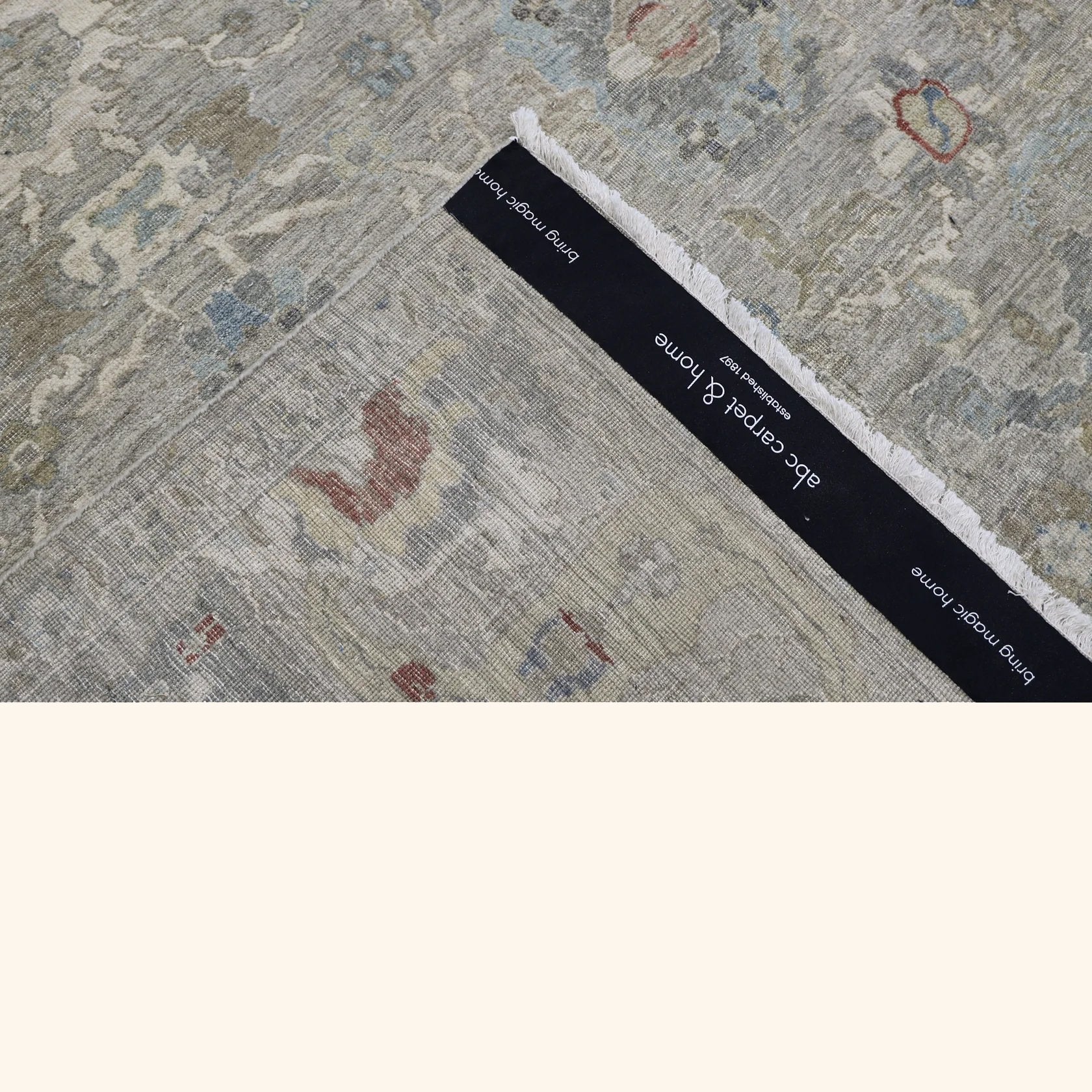 Light Grey Antique Revival Wool Rug - Image 5