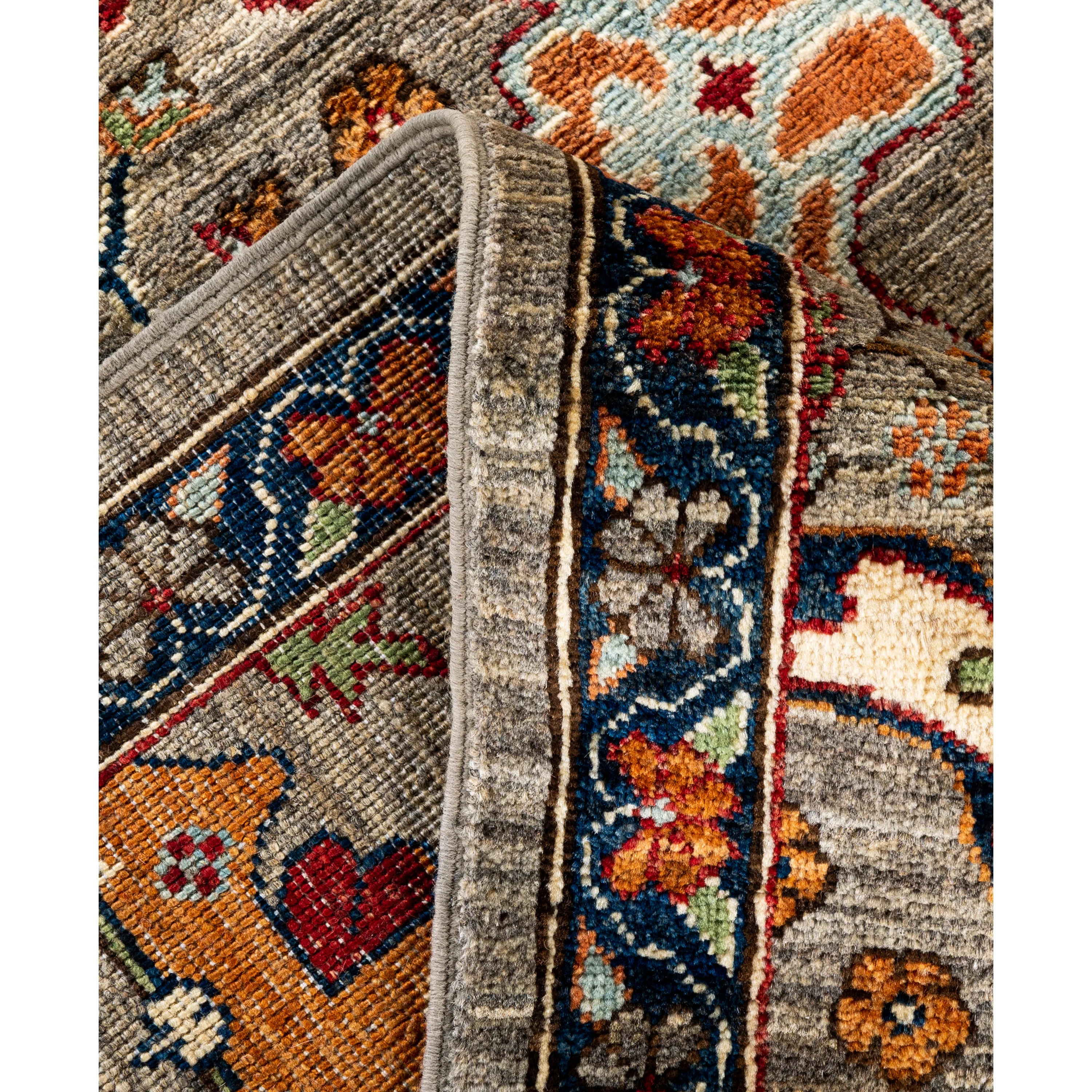 Light Grey Traditional Serapi Wool Rug - 8' x 9'10" - Image 2