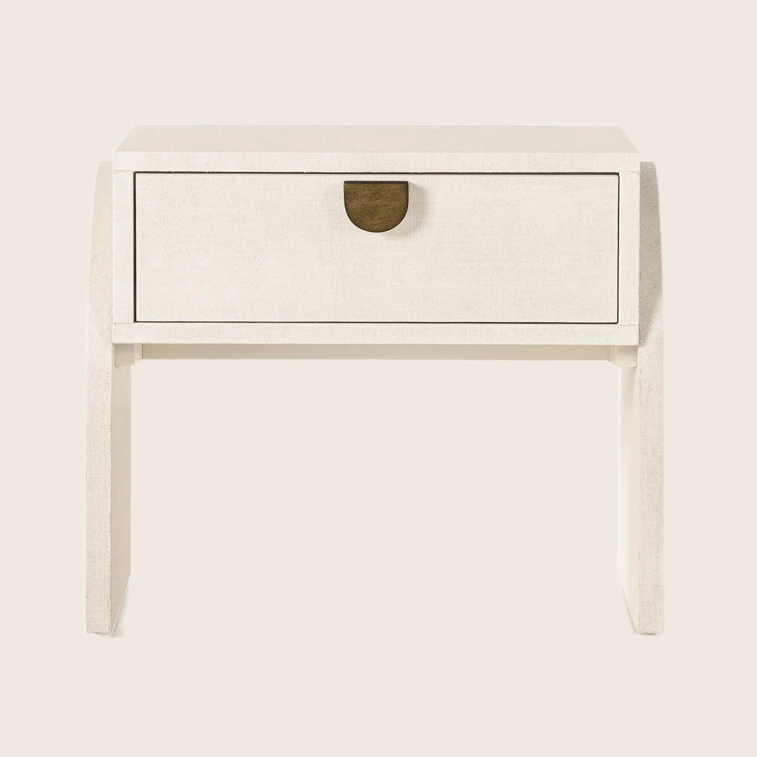 Linen Textured End Table