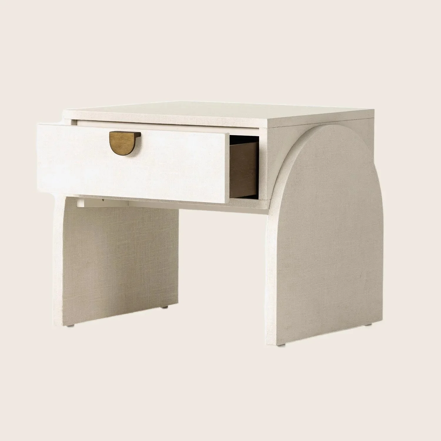 Linen Textured End Table - Image 3