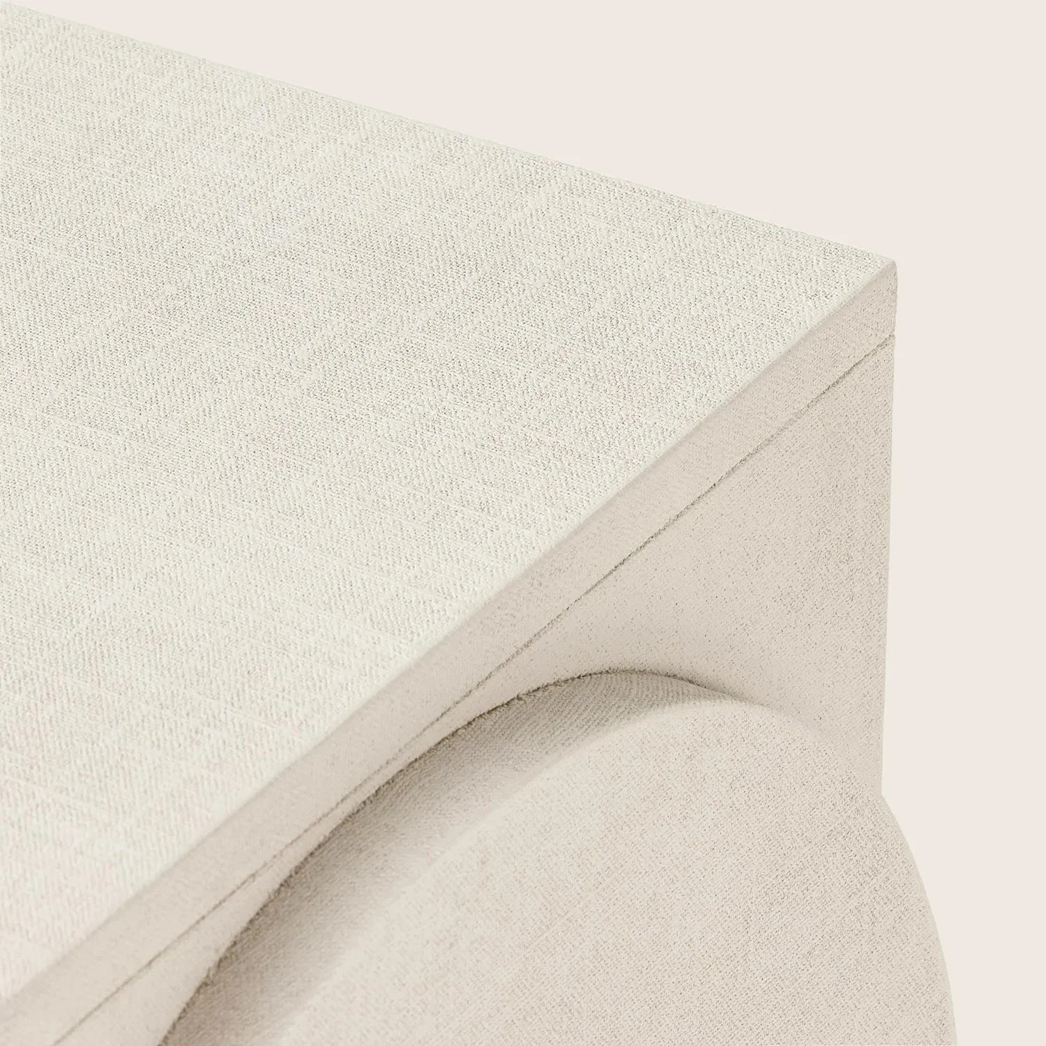 Linen Textured End Table - Image 6