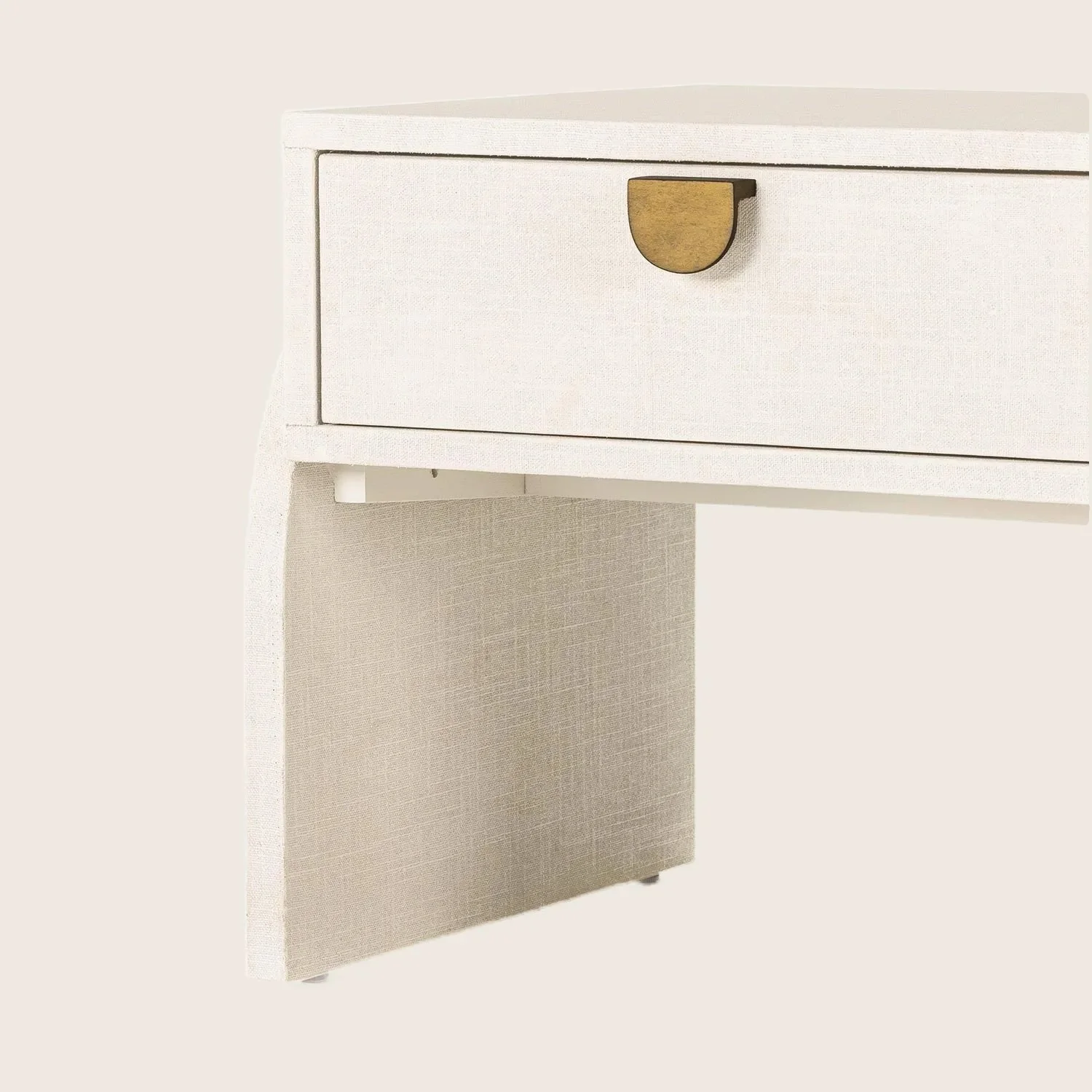 Linen Textured End Table - Image 8