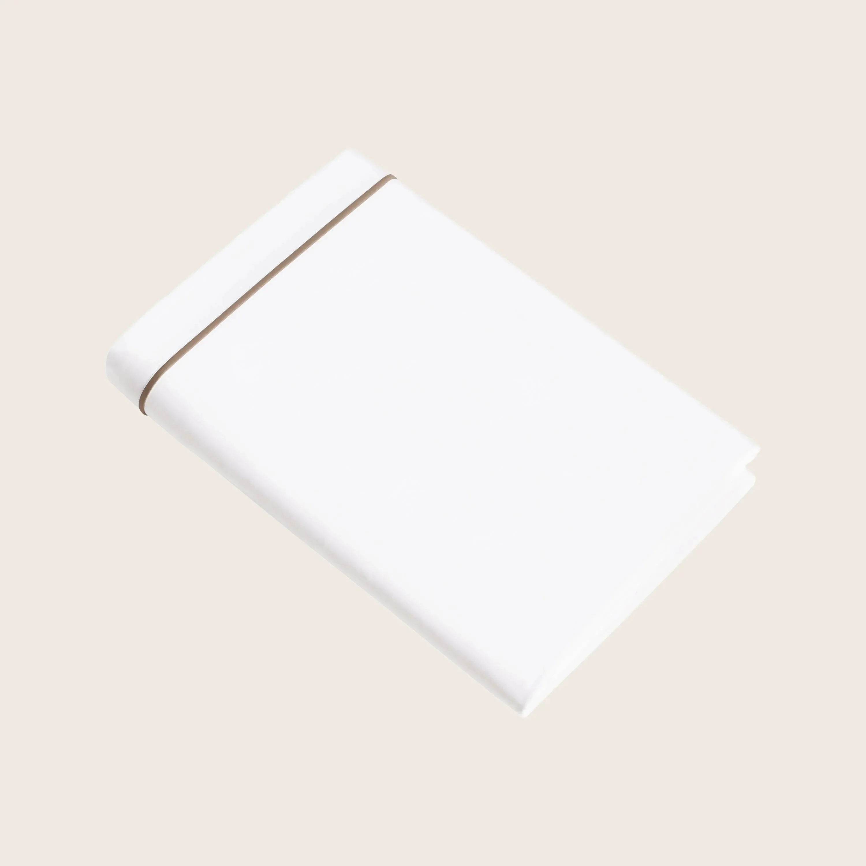 Luce Duvet & Sham, White/Brown - Image 2