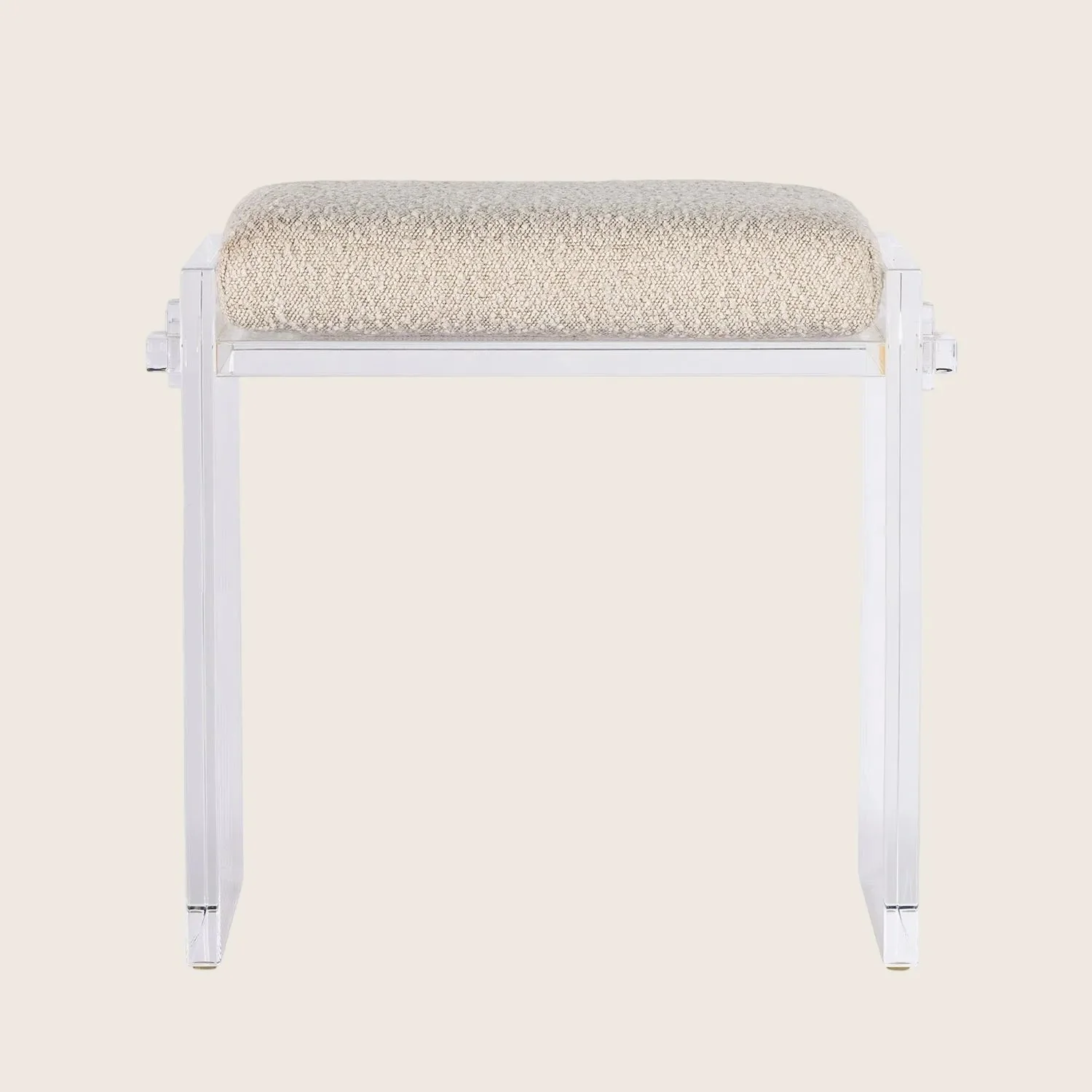 Lucite Upholstered Bench - Image 2