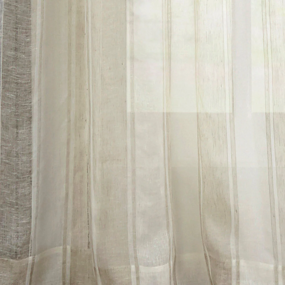 Lurex Linen Striped Curtain Panel - Image 2