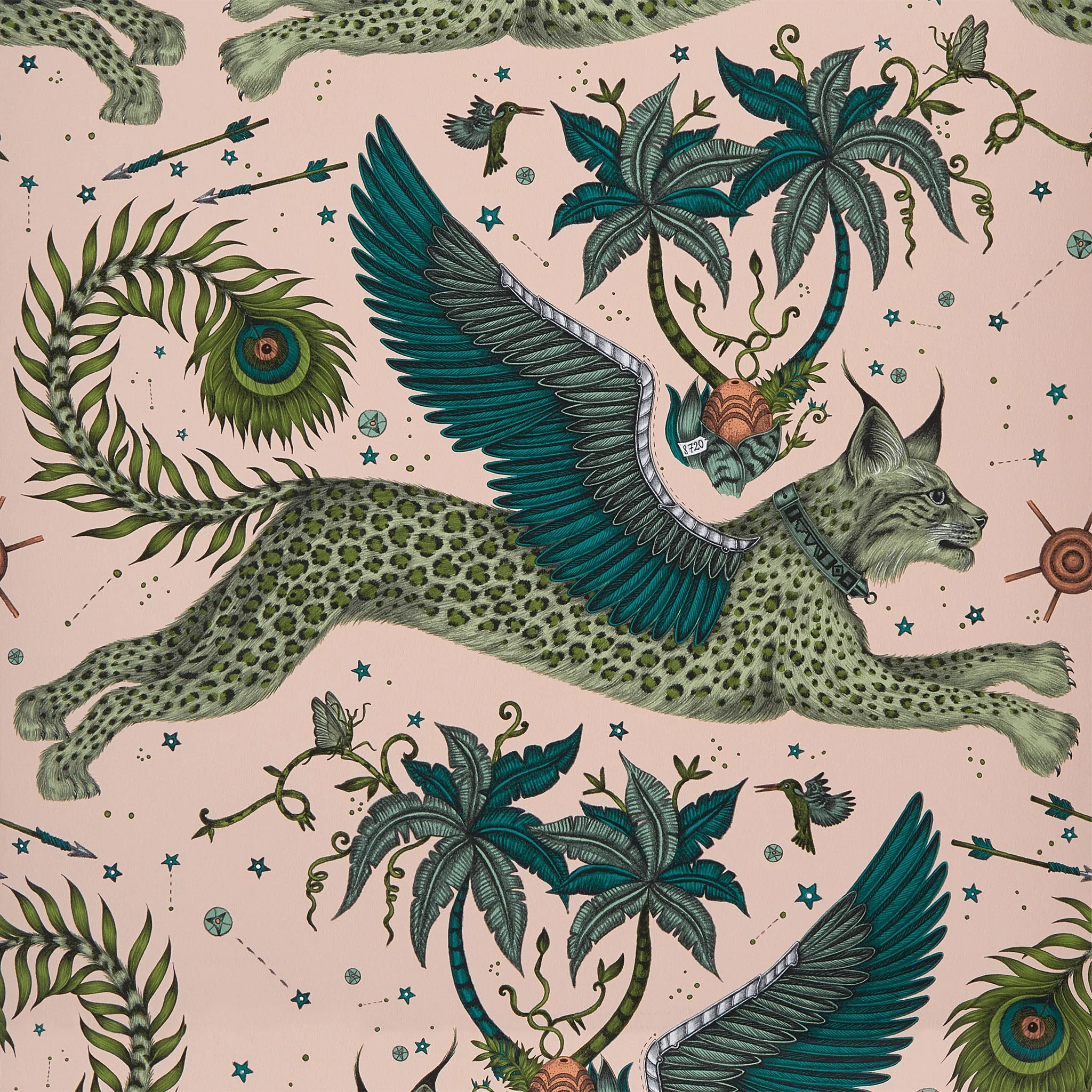 Lynx Wallpaper, 11 yard roll - Image 4