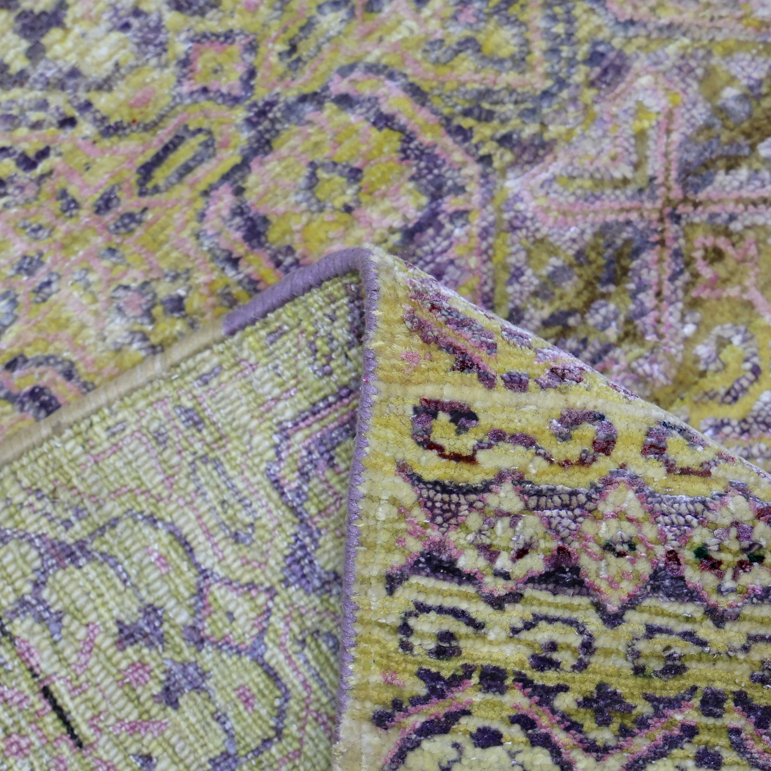 Brown Alchemy Contemporary Wool Silk Blend Runner - 2'11" x 15'1" - Image 7