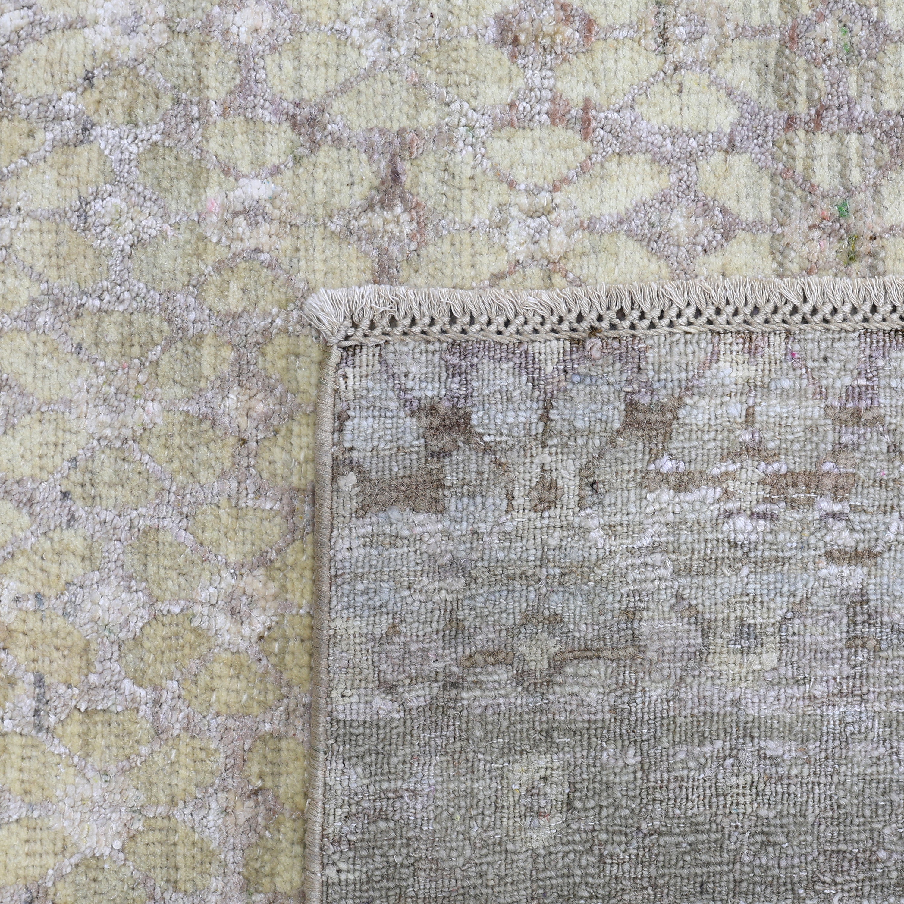 Beige Alchemy Contemporary Wool Silk Blend Runner - 3'1" x 18'4" - Image 6