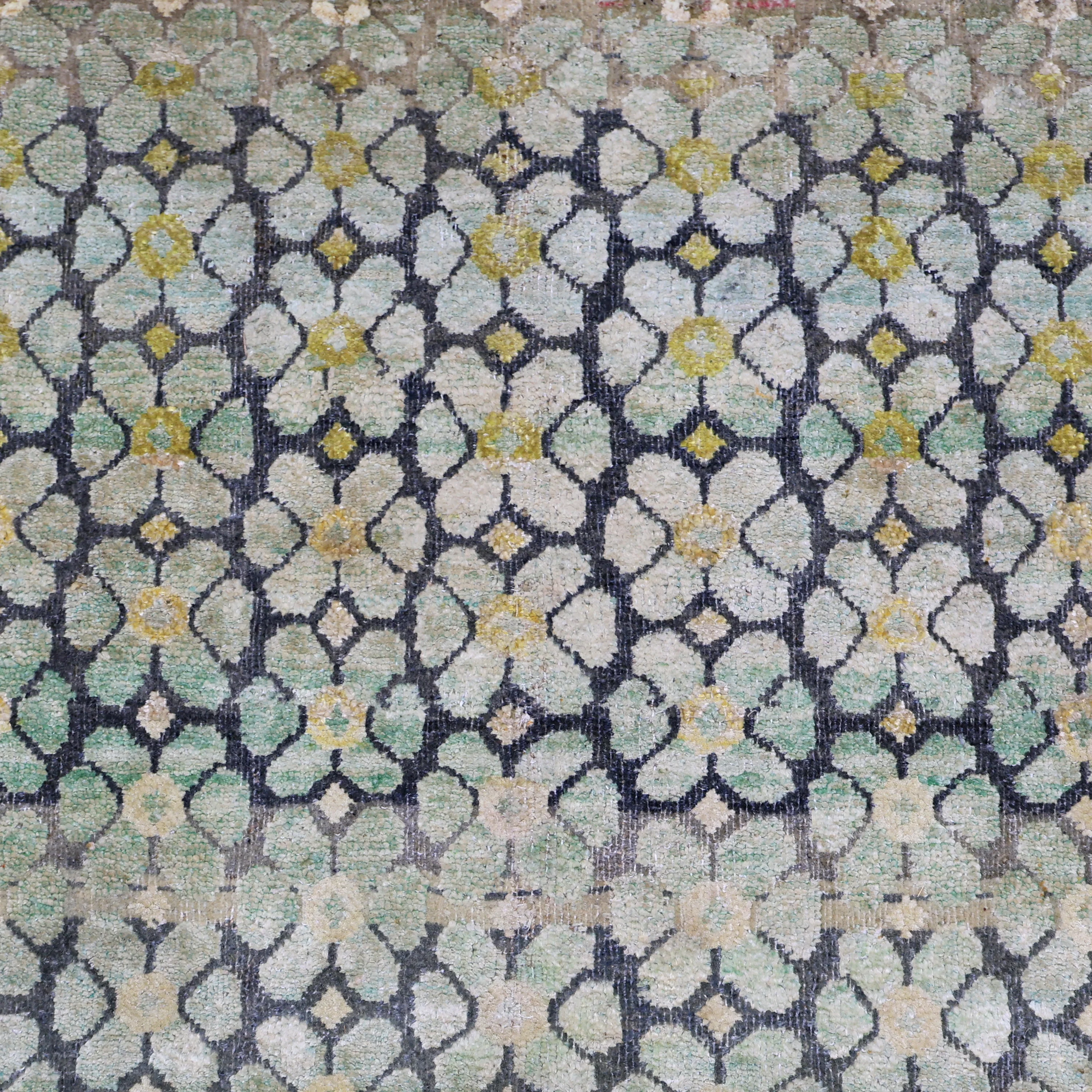 Sage Alchemy Contemporary Wool Silk Blend Runner - 3'1" x 16'10" - Image 3