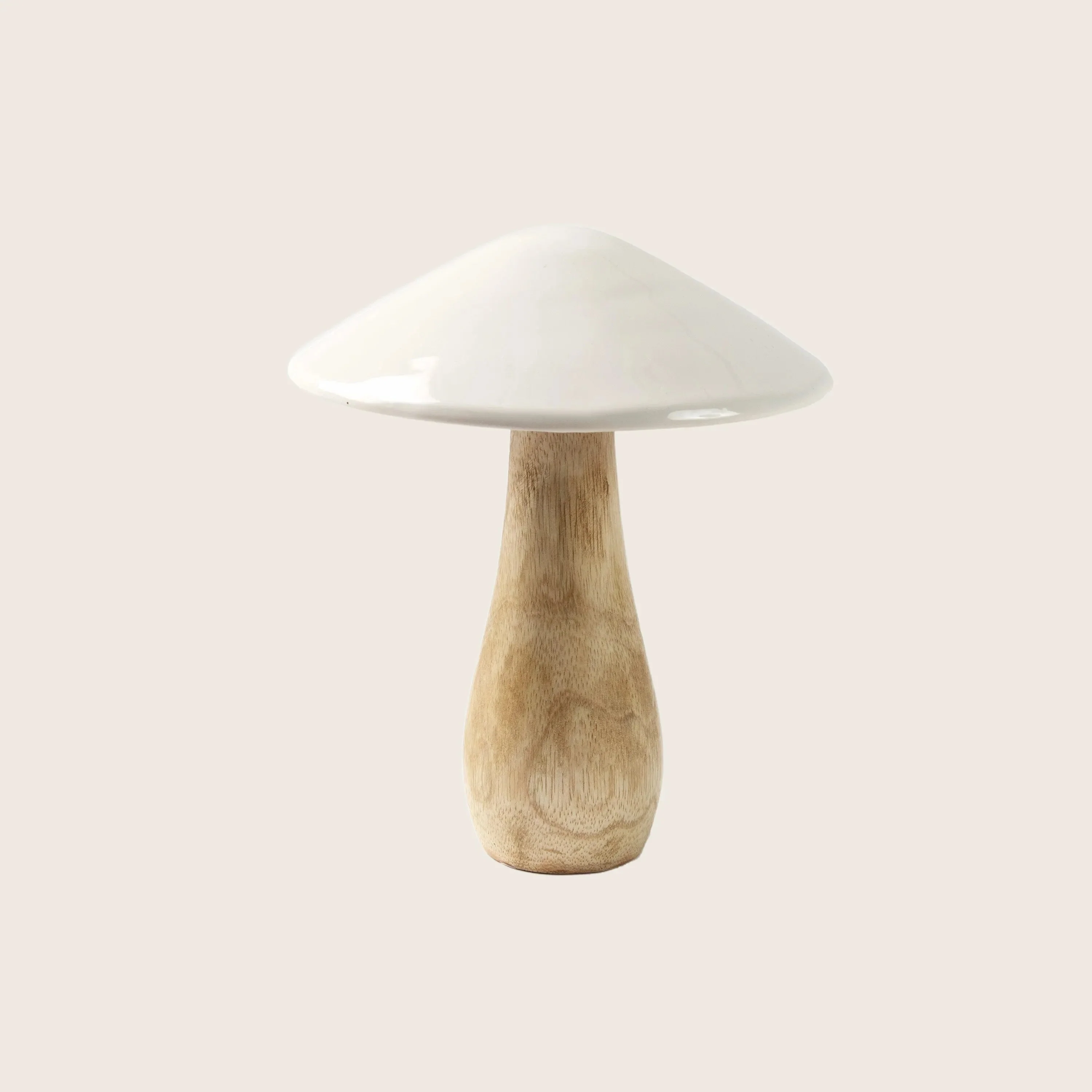 Mango Wood & Enamel Mushroom - Image 3