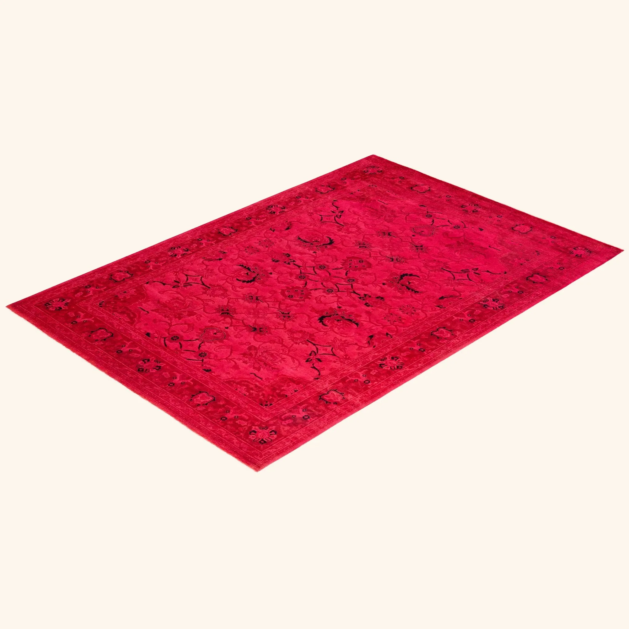 Red Samsara Wool Rug - 6'1" x 8'9" - Image 8