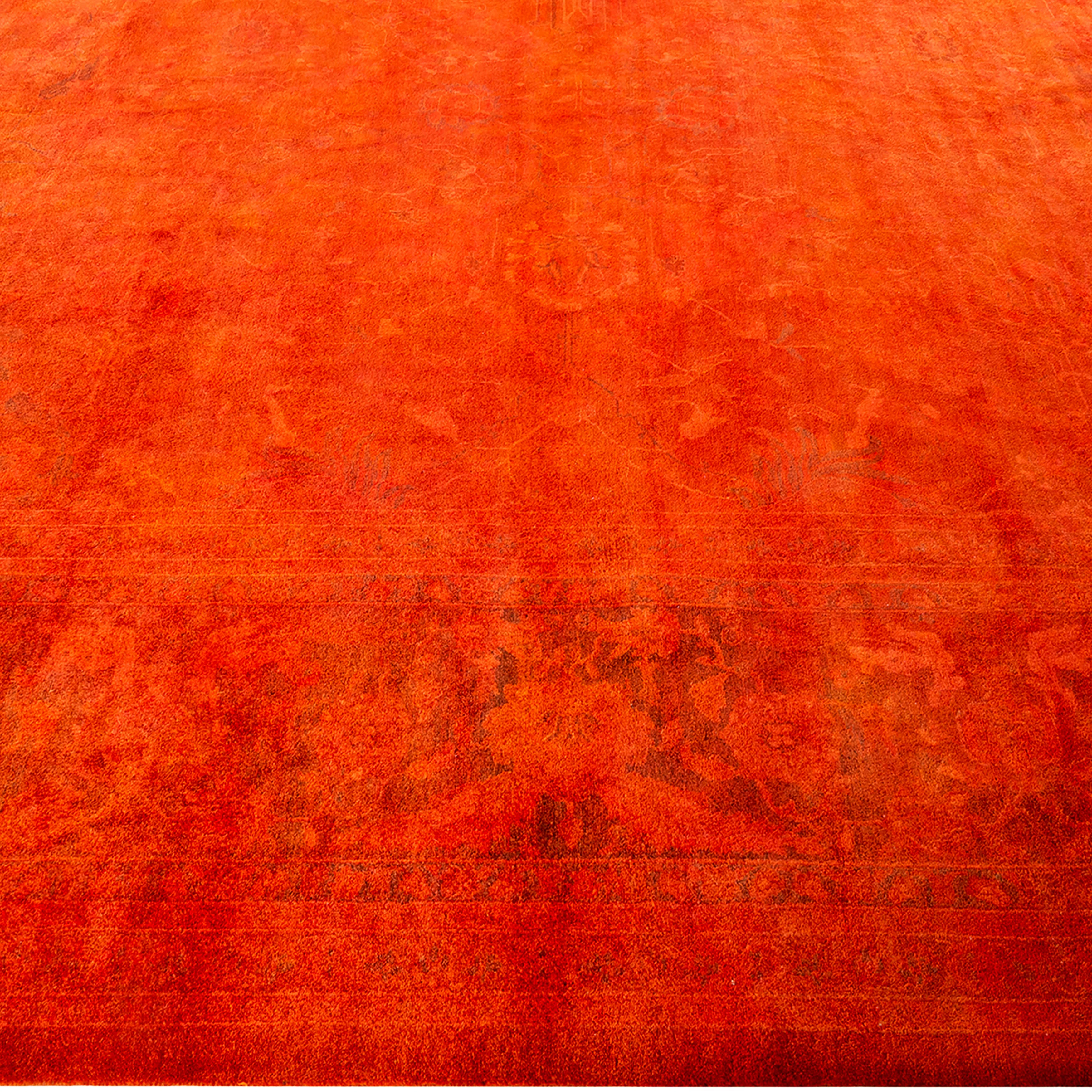 Orange Samsara Wool Rug - 12'2" x 15'1" - Image 4